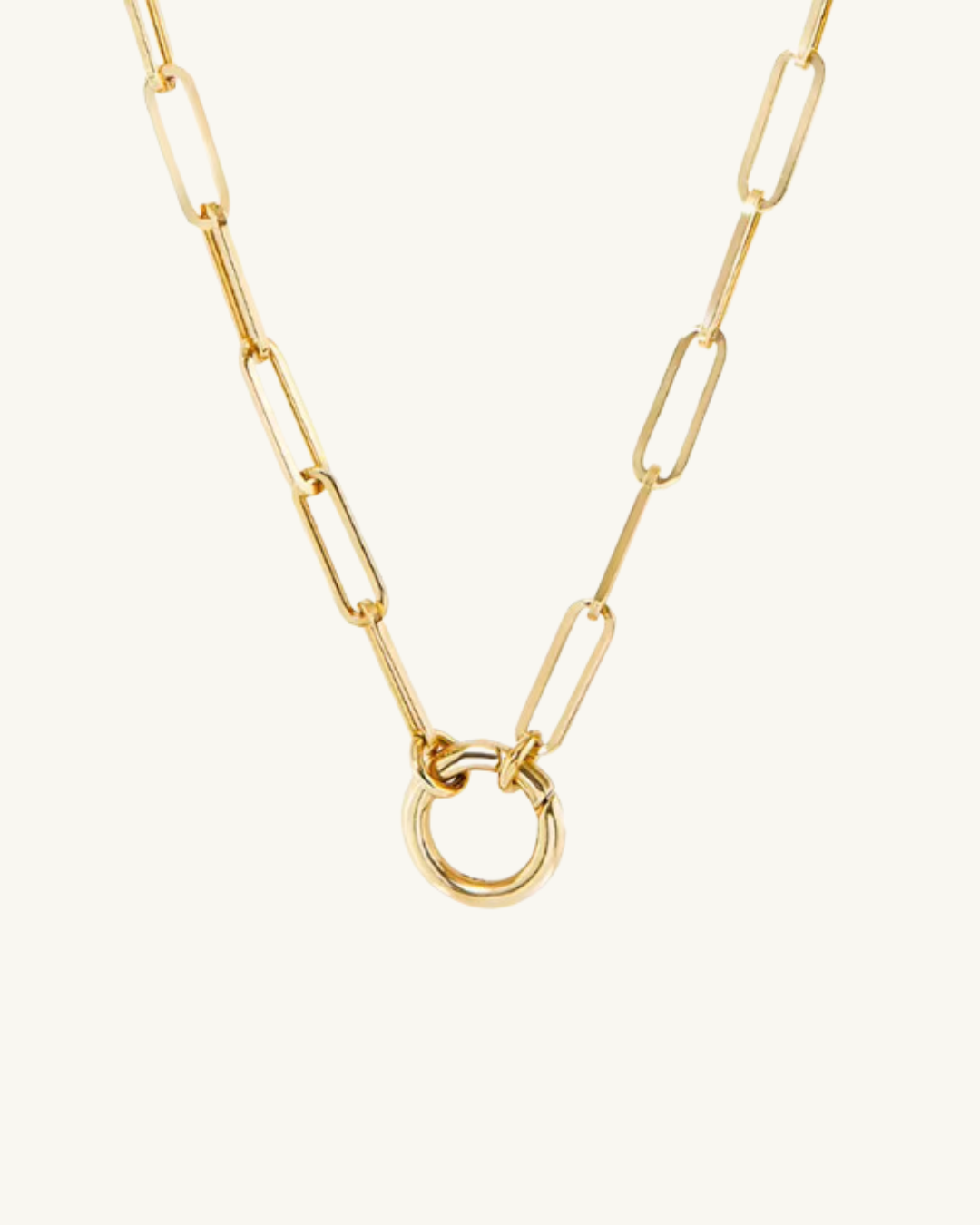 VINTAGE LINK CHARM NECKLACE