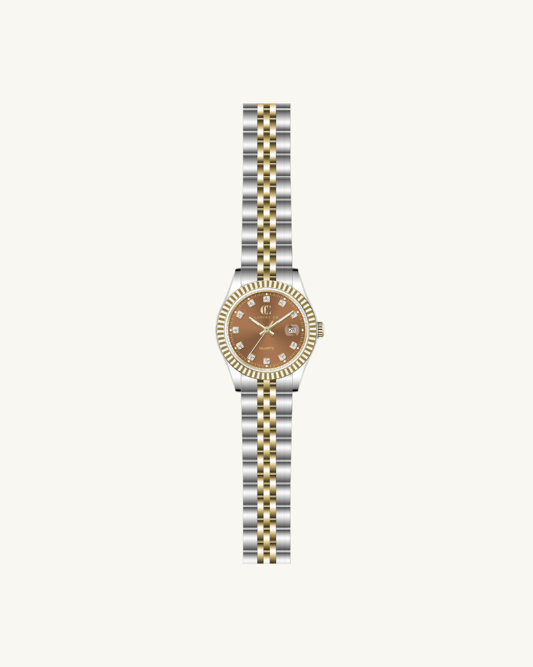 TWO-TONE & BROWN - CC CLASSIC WATCH