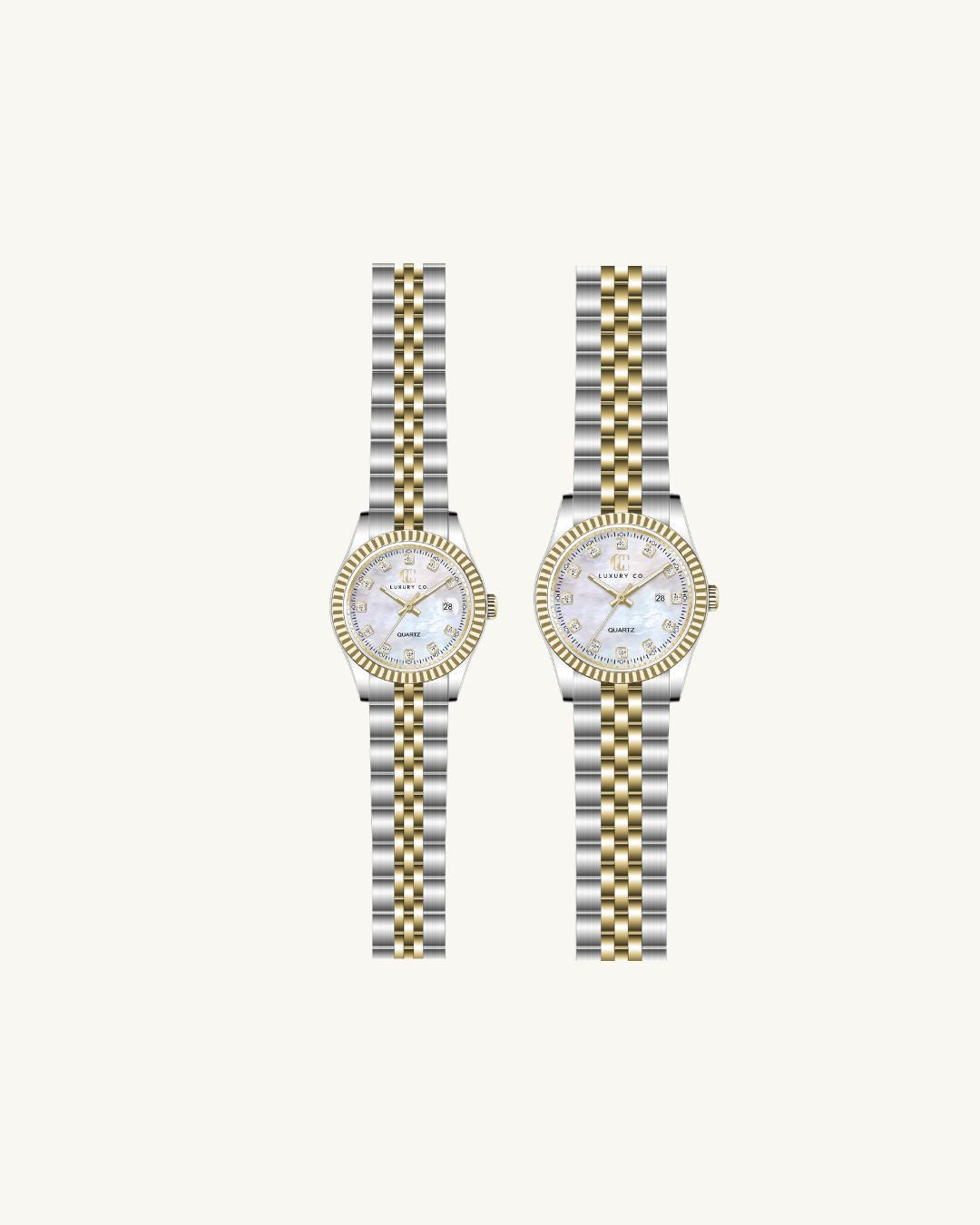 TWO-TONE & MOTHER OF PEARL - CC CLASSIC WATCH