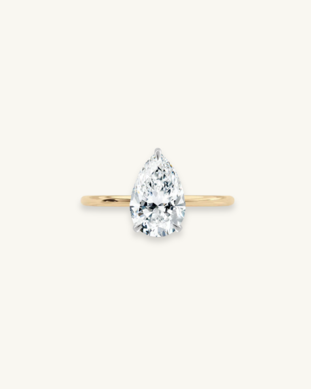3CT PEAR SOLITAIRE