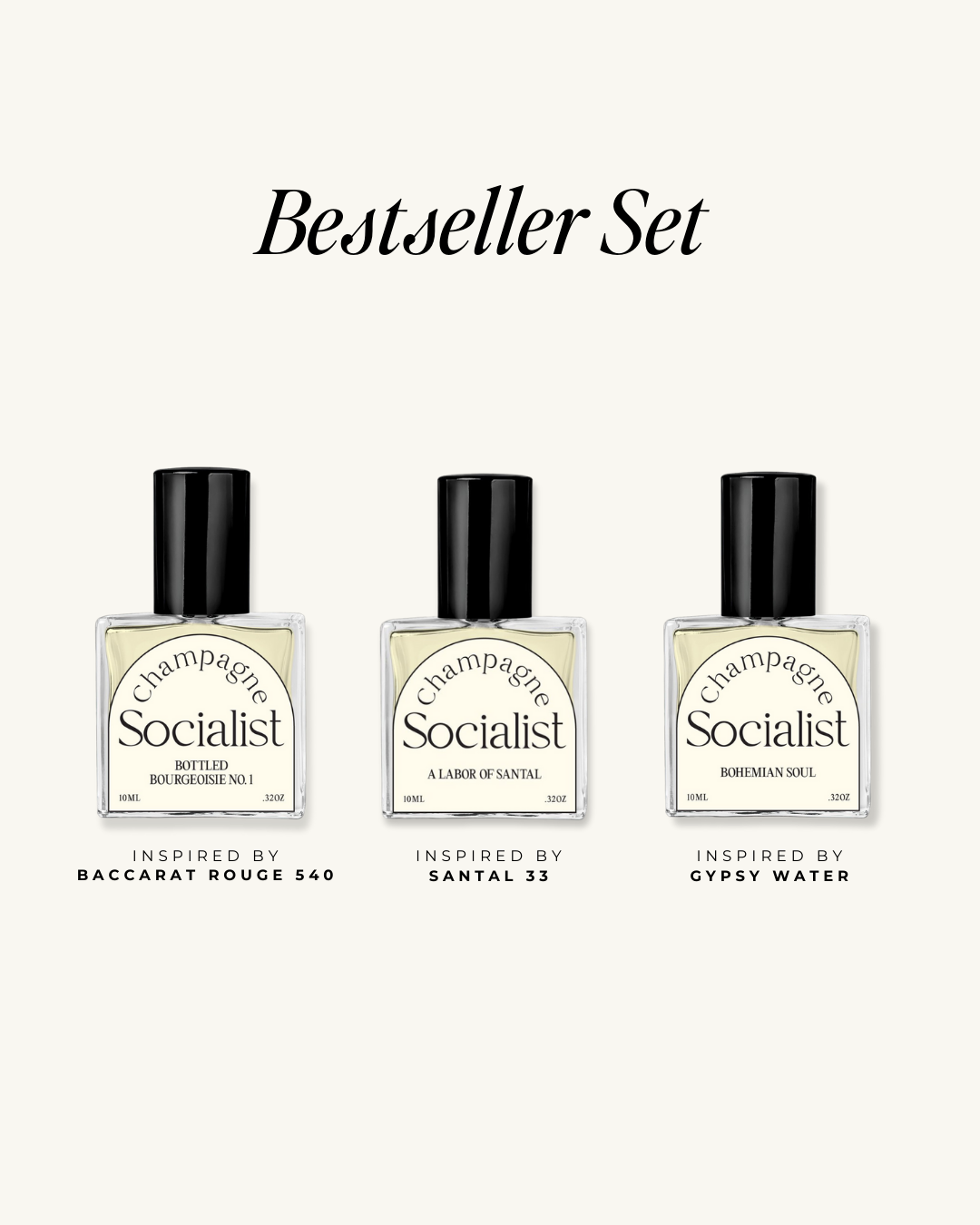 BESTSELLER PERFUME OIL SET - CHAMPAGNE SOCIALIST