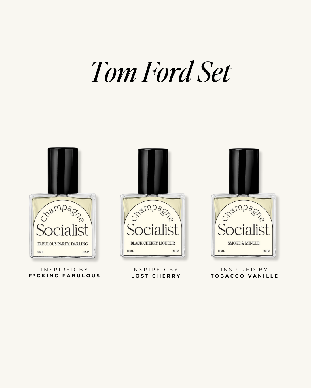 TOM FORD INSPIRED PERFUME OIL SET - CHAMPAGNE SOCIALIST