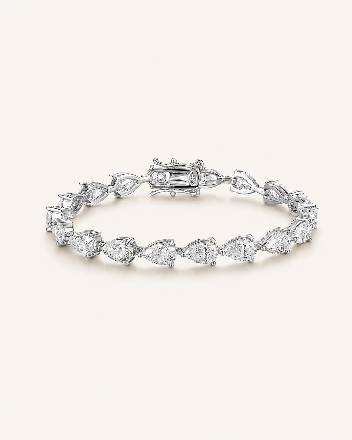 PEAR MOISSANITE TENNIS BRACELET