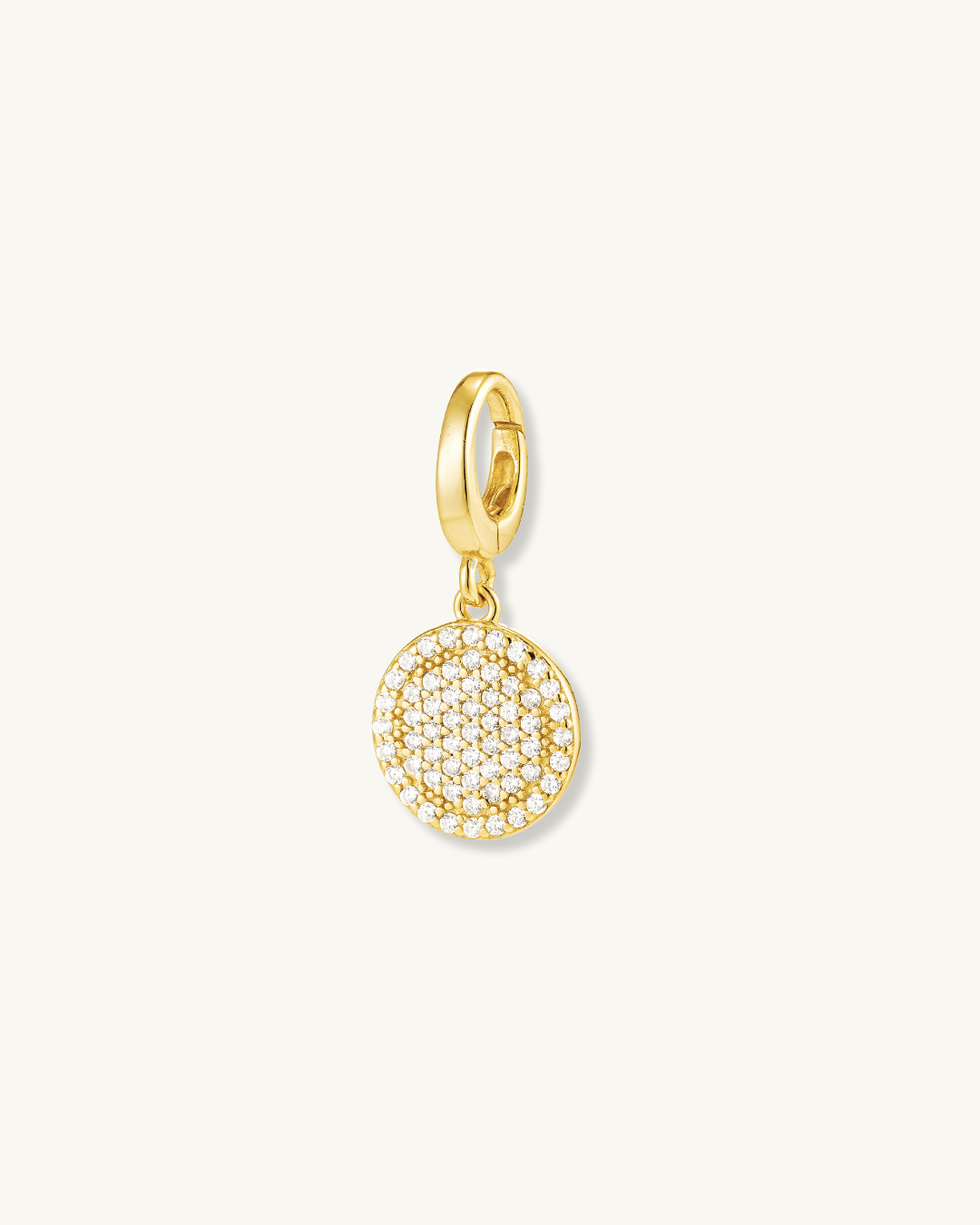 PAVÉ DIAMOND DISC CHARM