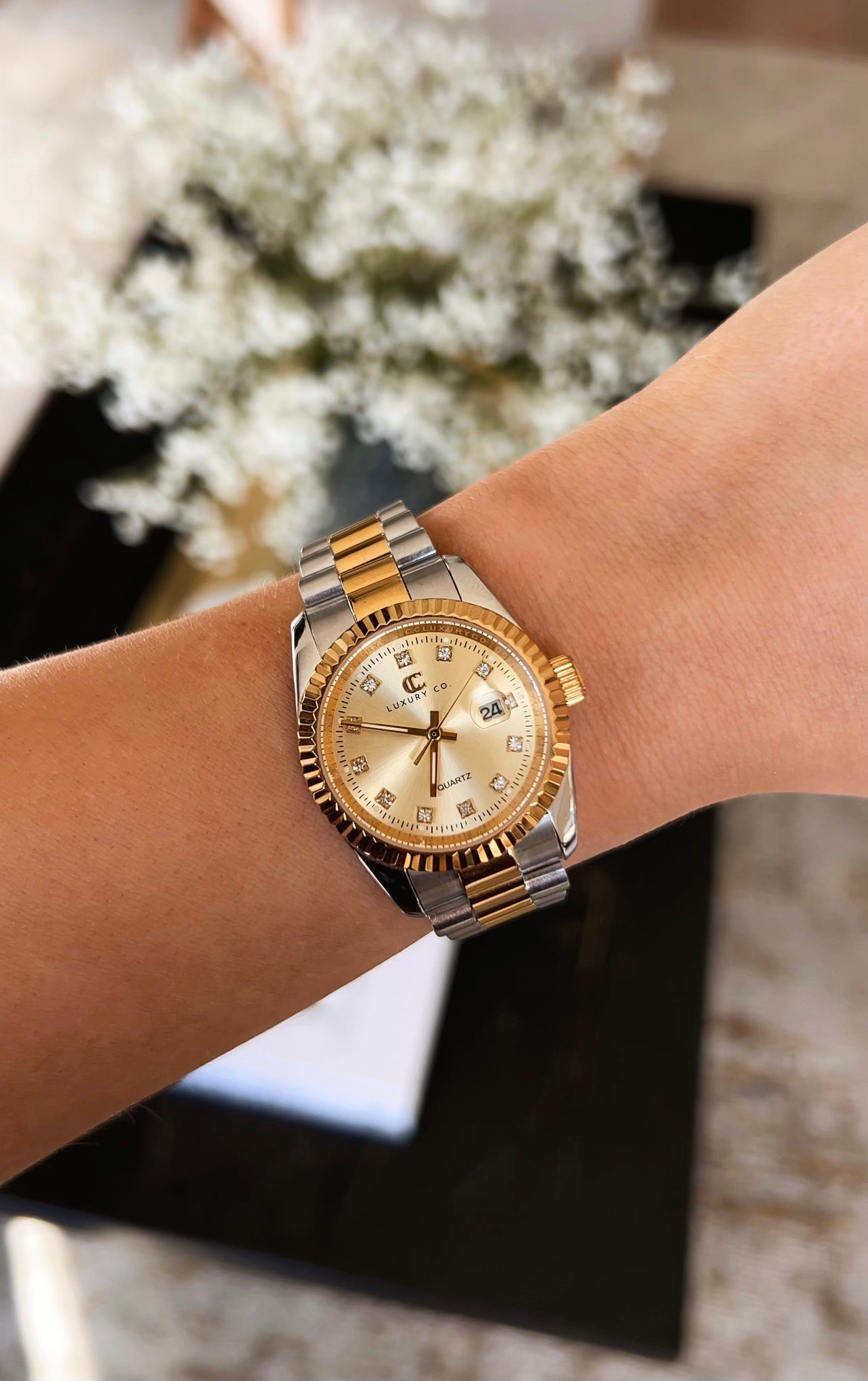 MONTRE PRESIDENT BICOLORE 31MM