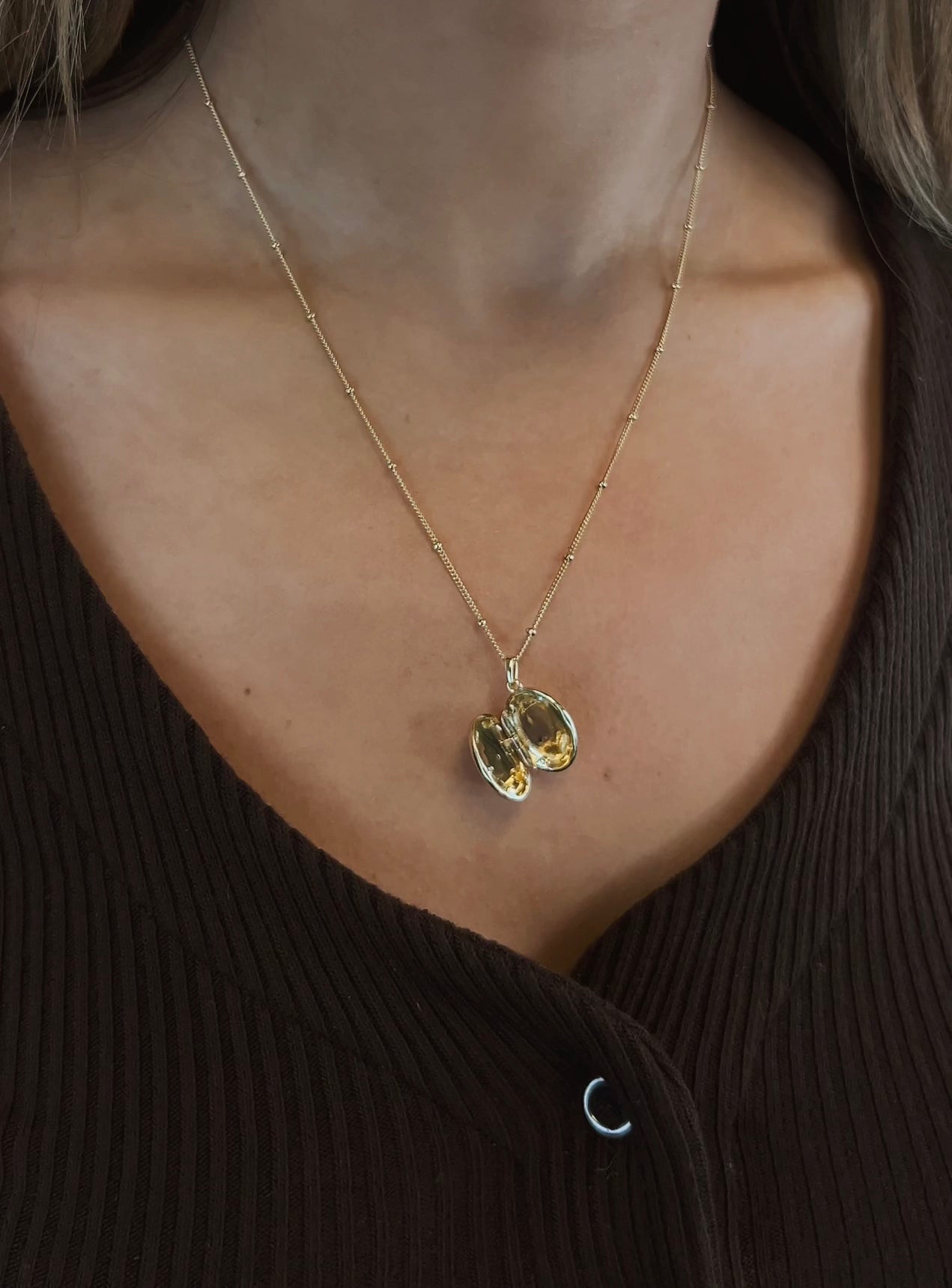 CELESTE LOCKET NECKLACE