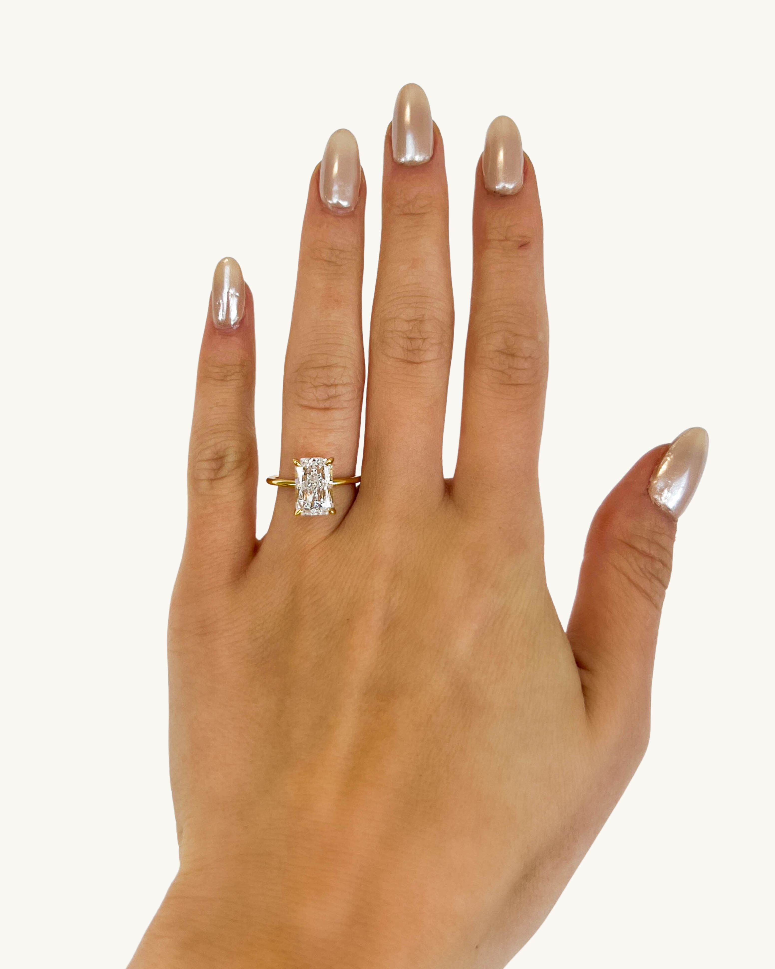 ELONGATED RADIANT CUT Luxe Ring
