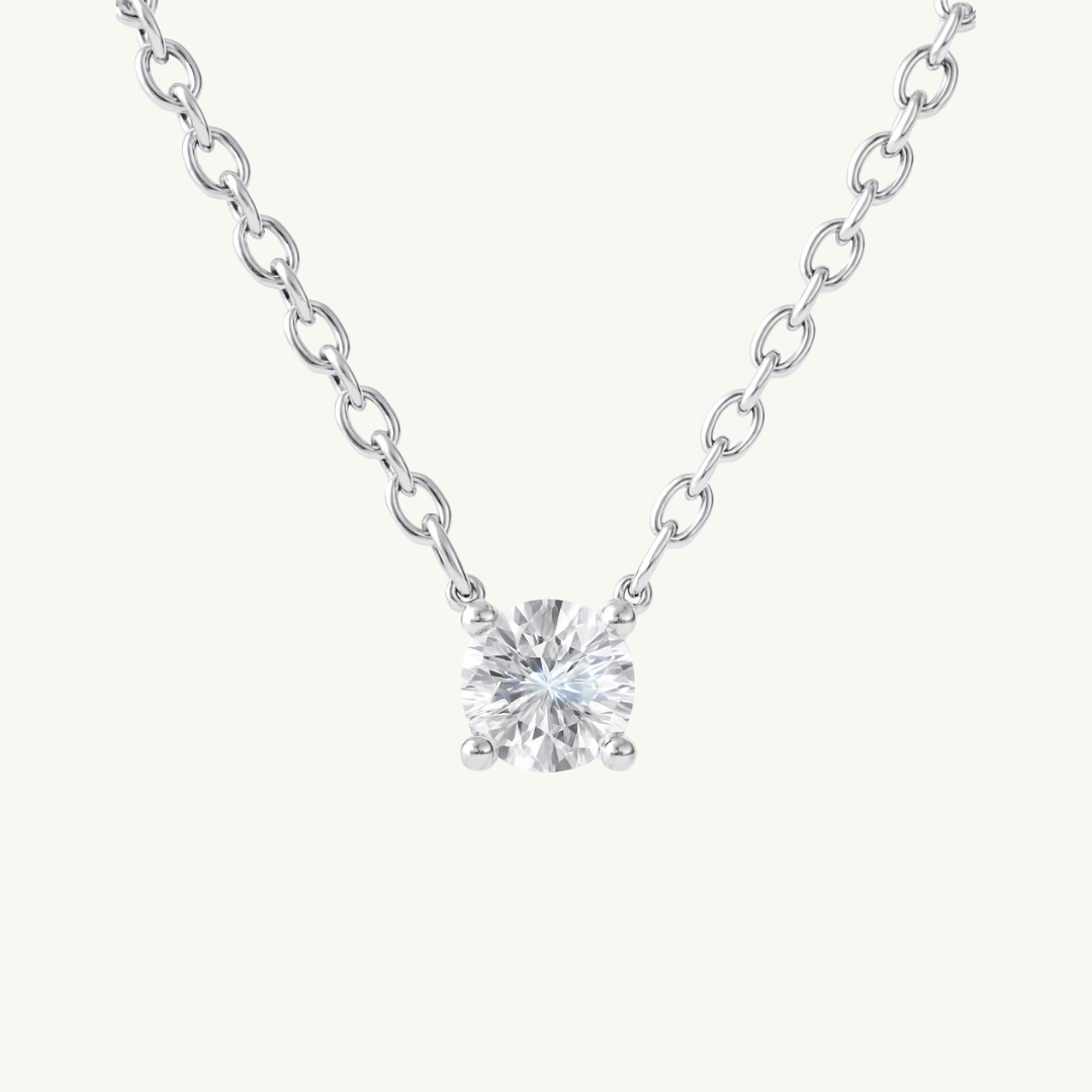 MOISSANITE SOLITAIRE NECKLACE