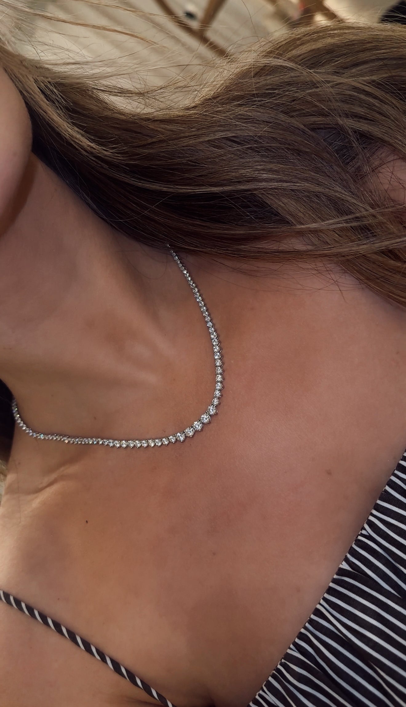 GRADUATED LUXE TENNIS NECKLACE