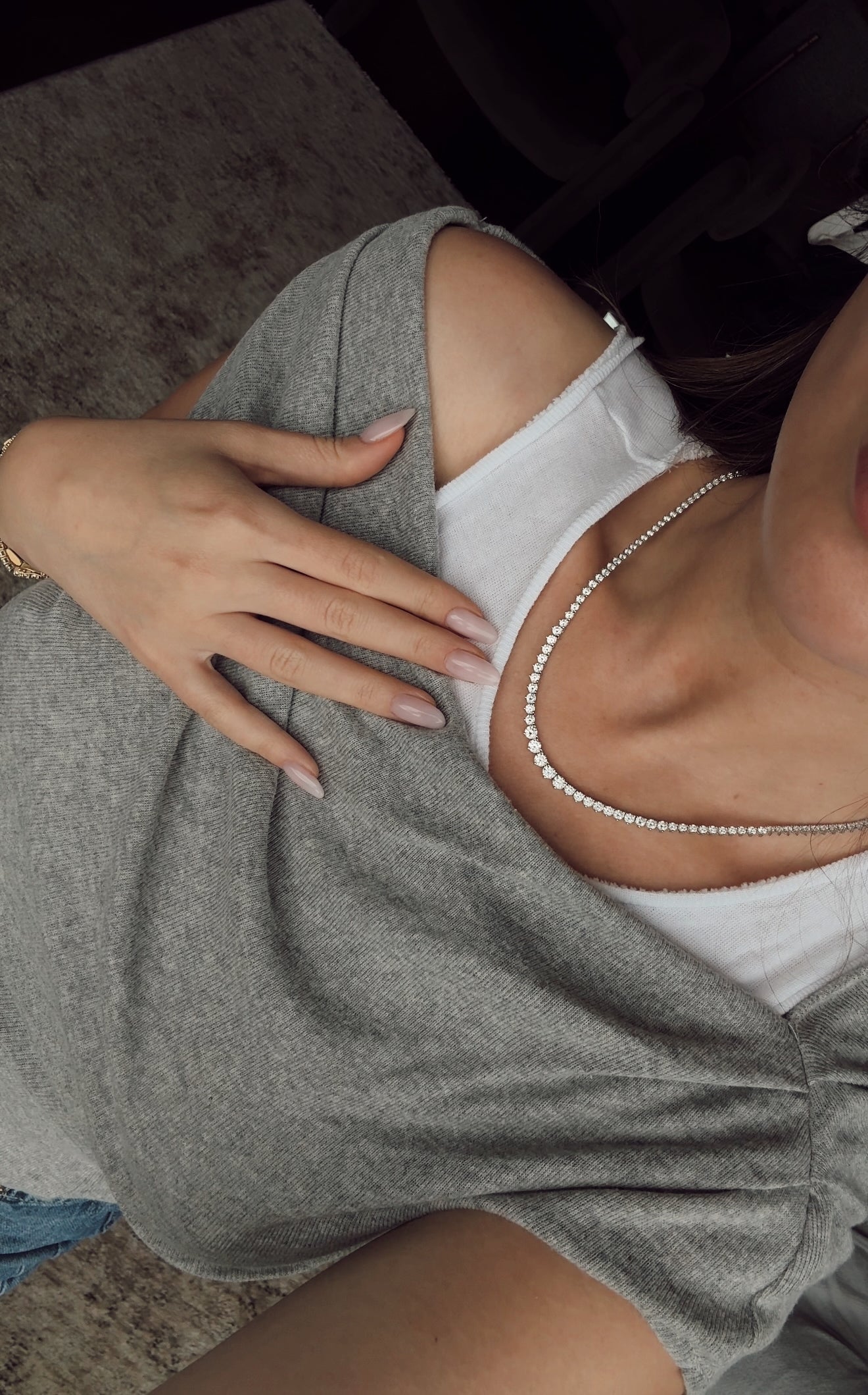 GRADUATED LUXE TENNIS NECKLACE