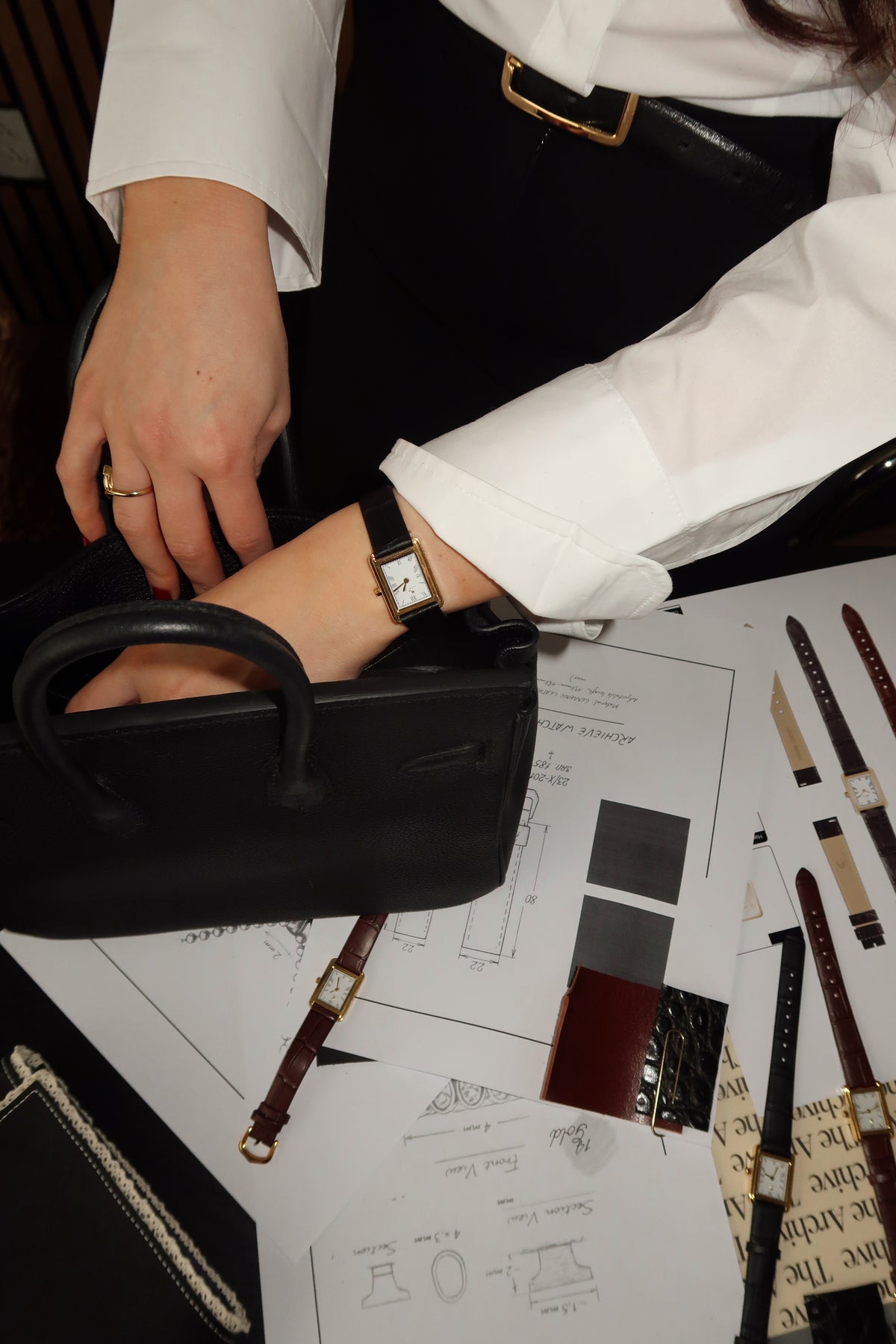 THE ARCHIVE WATCH - BLACK LEATHER WATCH