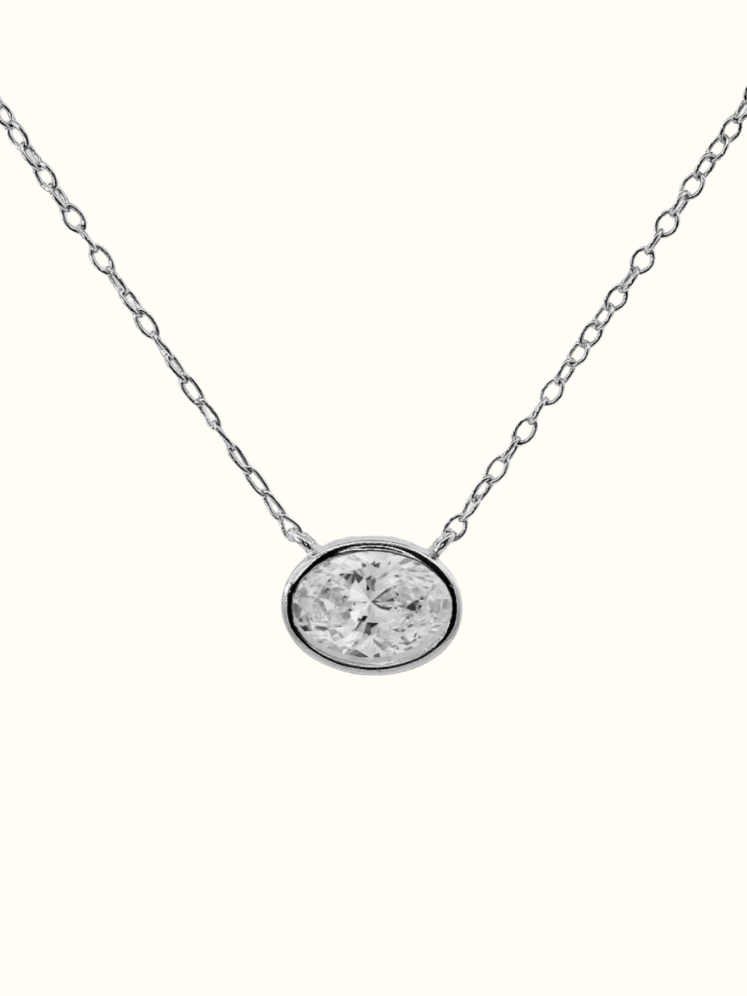 OVAL BEZEL SOLITAIRE