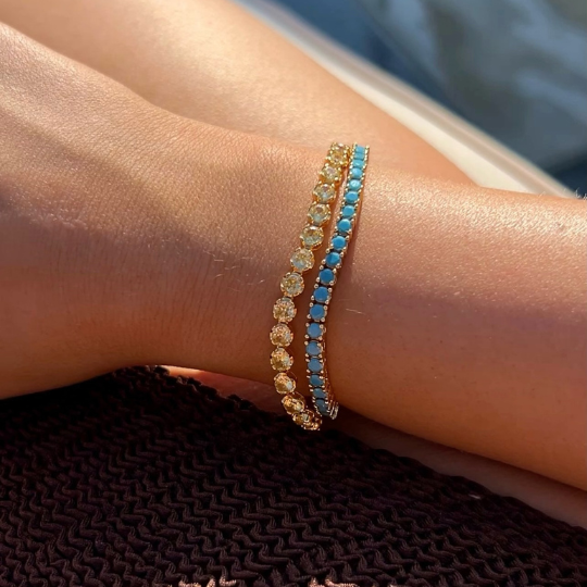 TURQUOISE TENNIS BRACELET