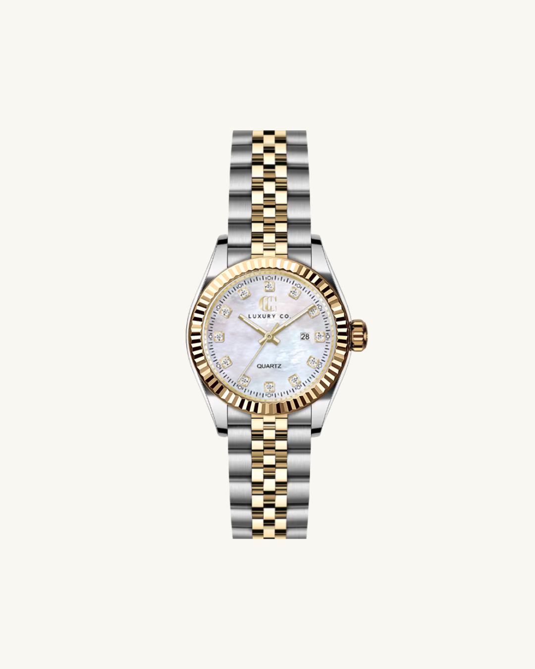 TWO-TONE & MOTHER OF PEARL - CC CLASSIC WATCH