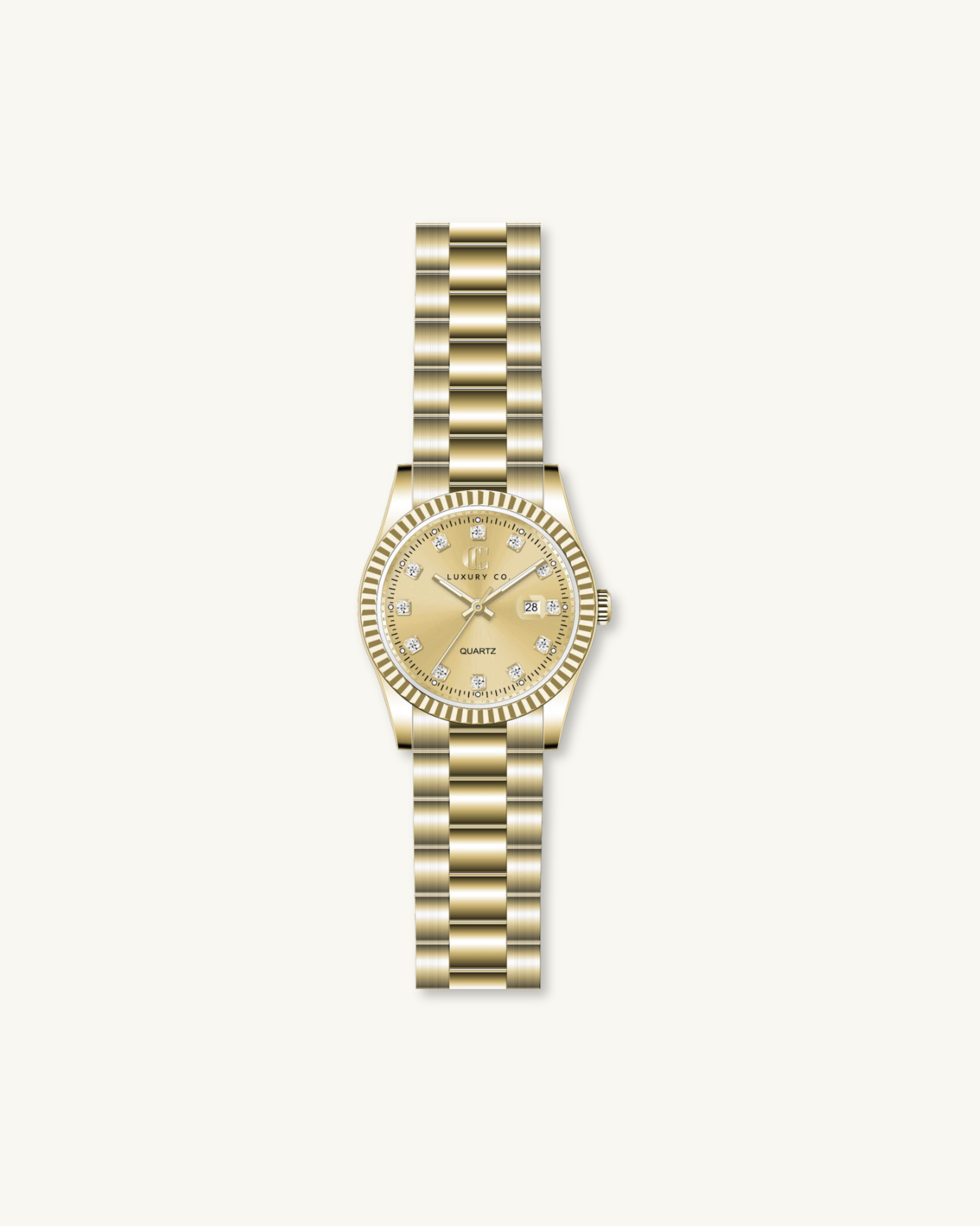 PRESIDENT WATCH - Gold & Gold