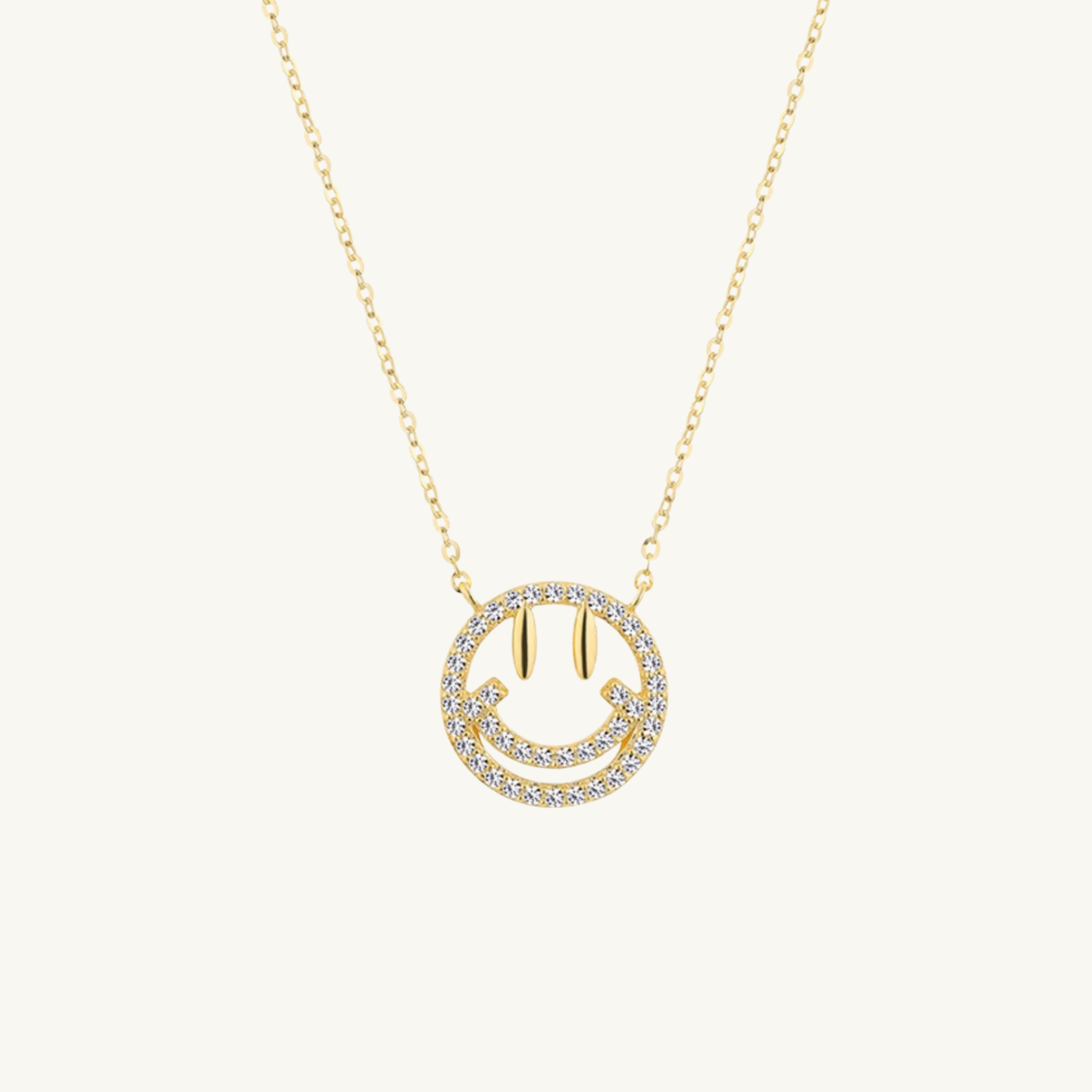 DIAMOND SMILEY NECKLACE