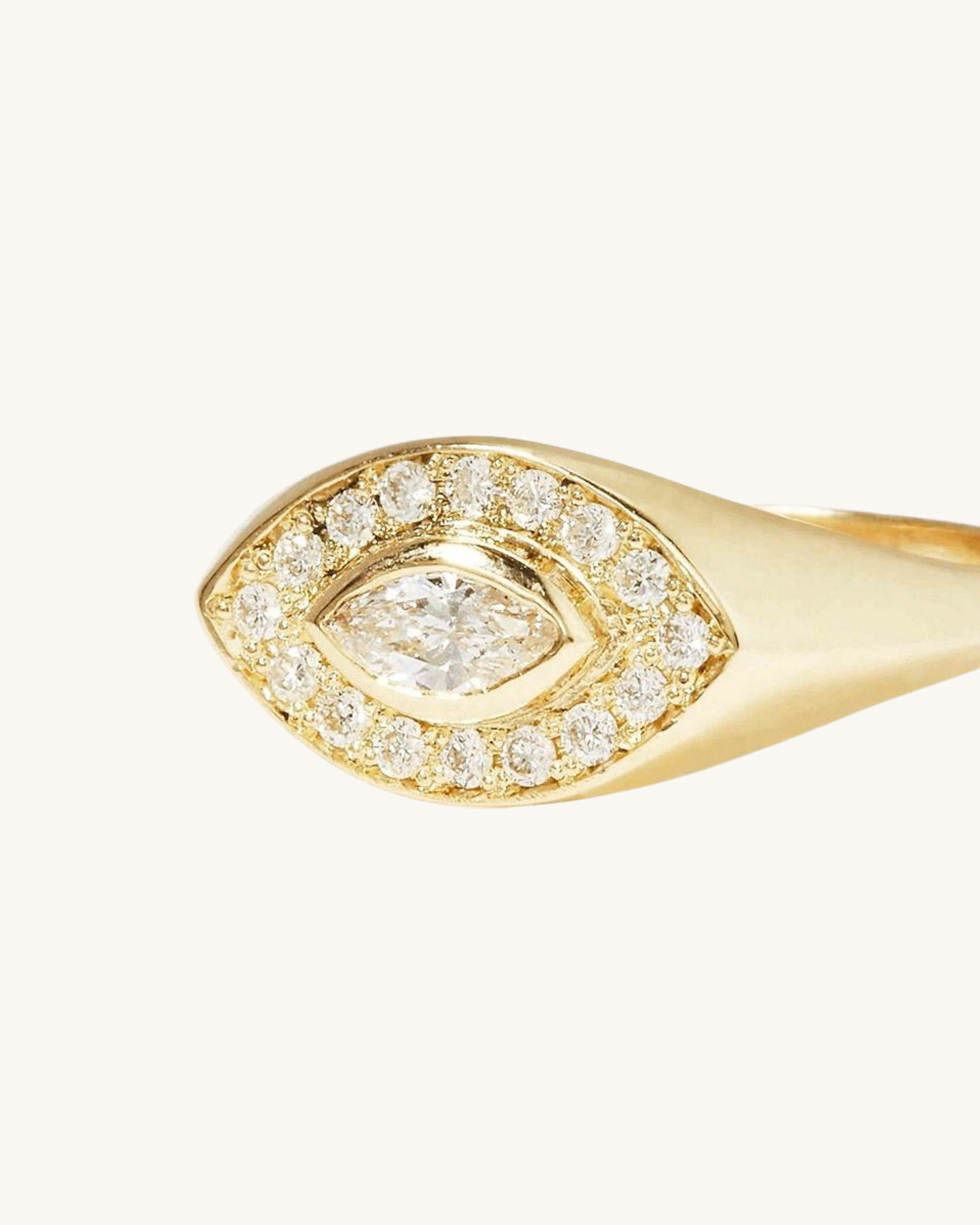 EVIL EYE SIGNET RING