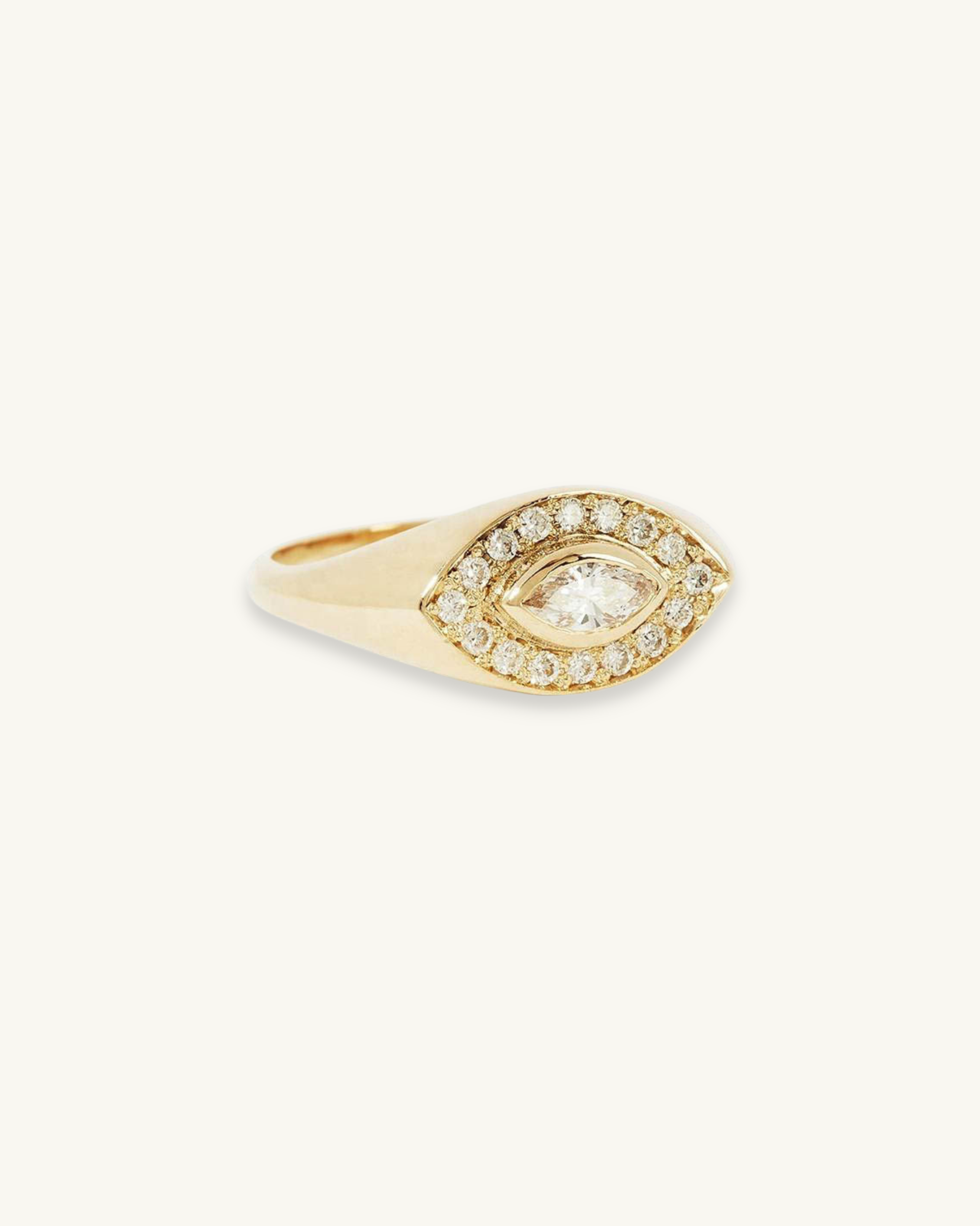 EVIL EYE SIGNET RING
