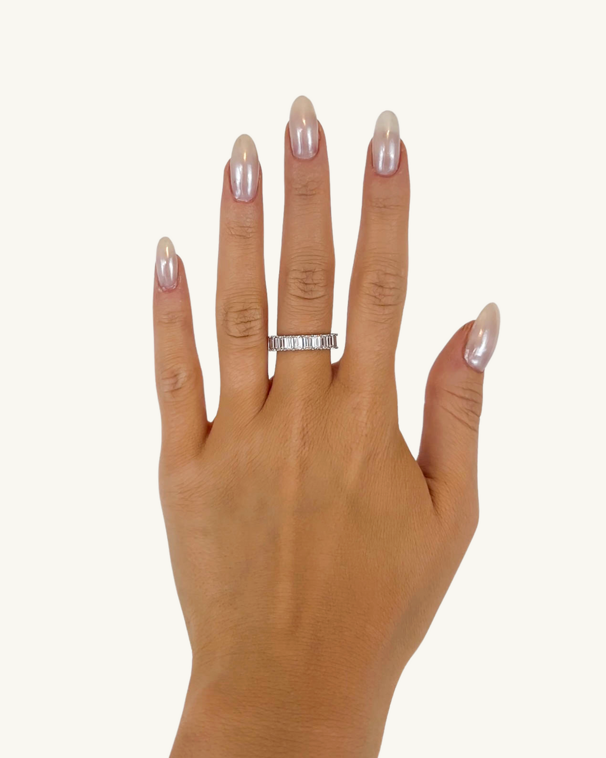 ELIZABETH - DEMI-BANDE LUXE ÉMERAUDE