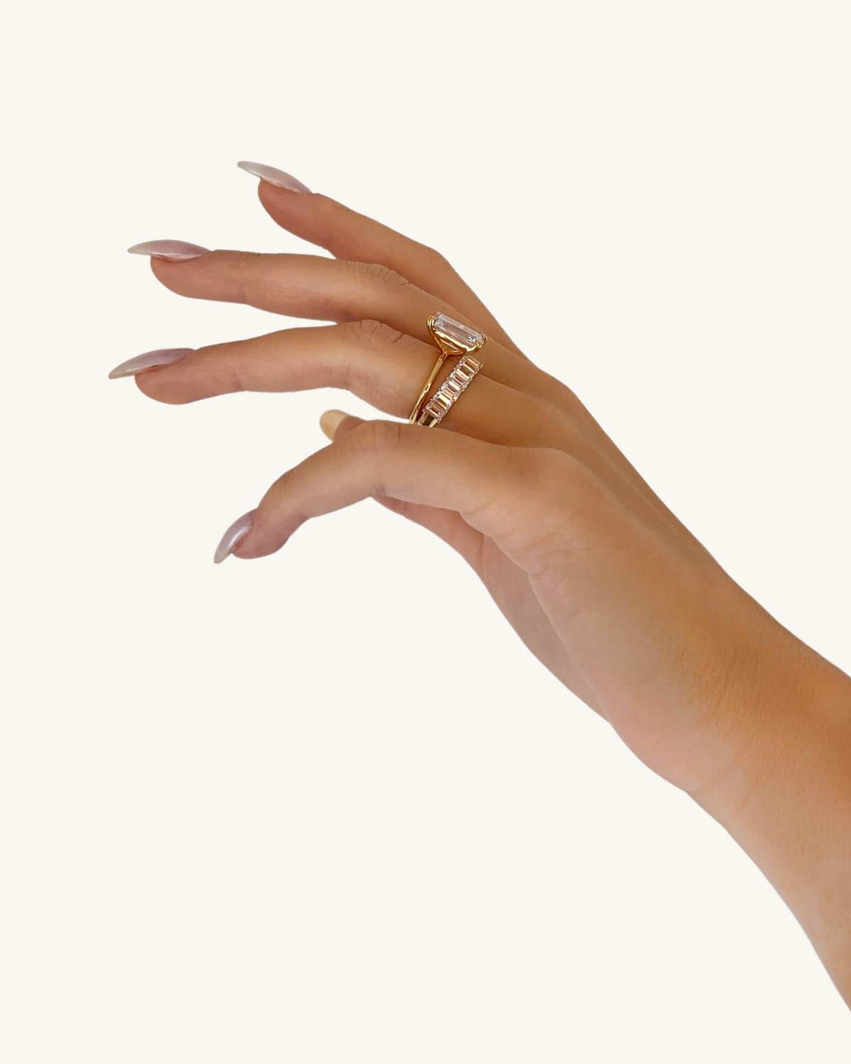 ELIZABETH - DEMI-BANDE LUXE ÉMERAUDE
