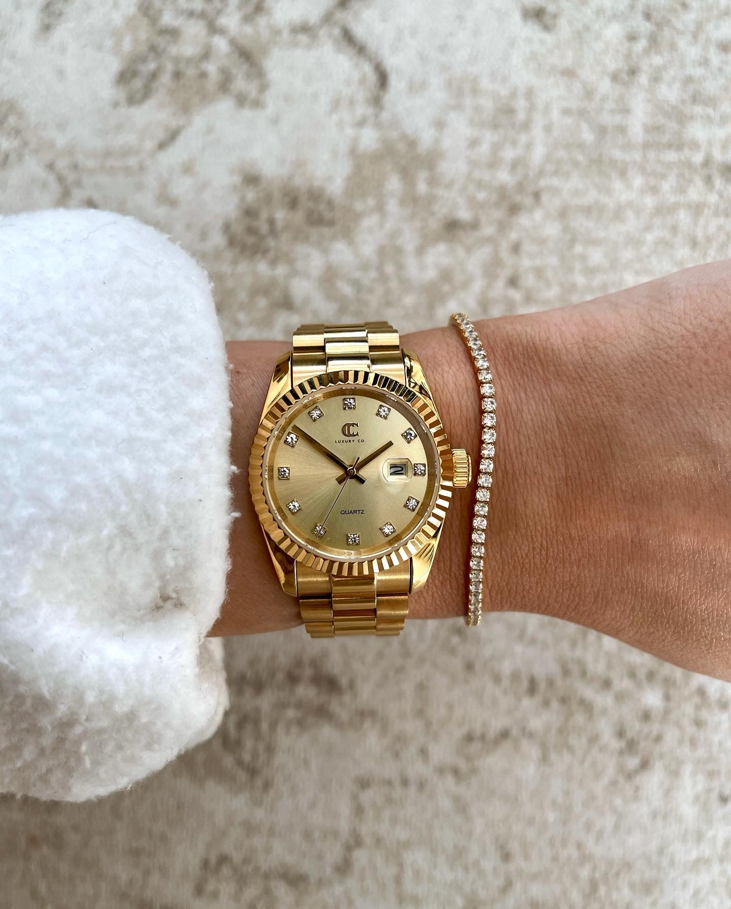 PRESIDENT WATCH - Gold & Gold