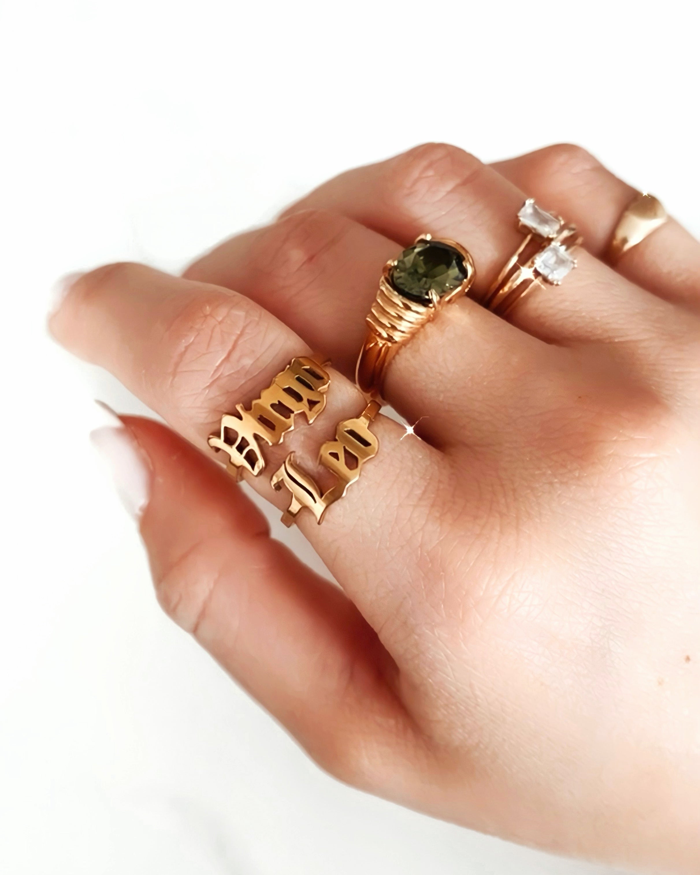 ANCIENNE BAGUE DU ZODIAQUE ANGLAIS