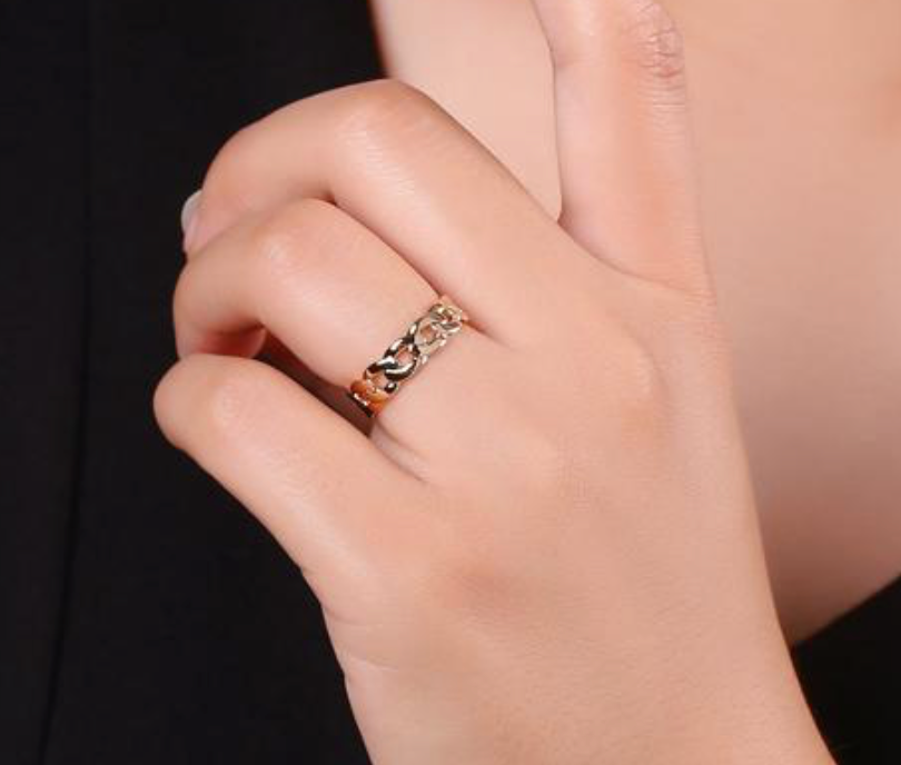 TATTOO CHAIN ADJUSTABLE RING