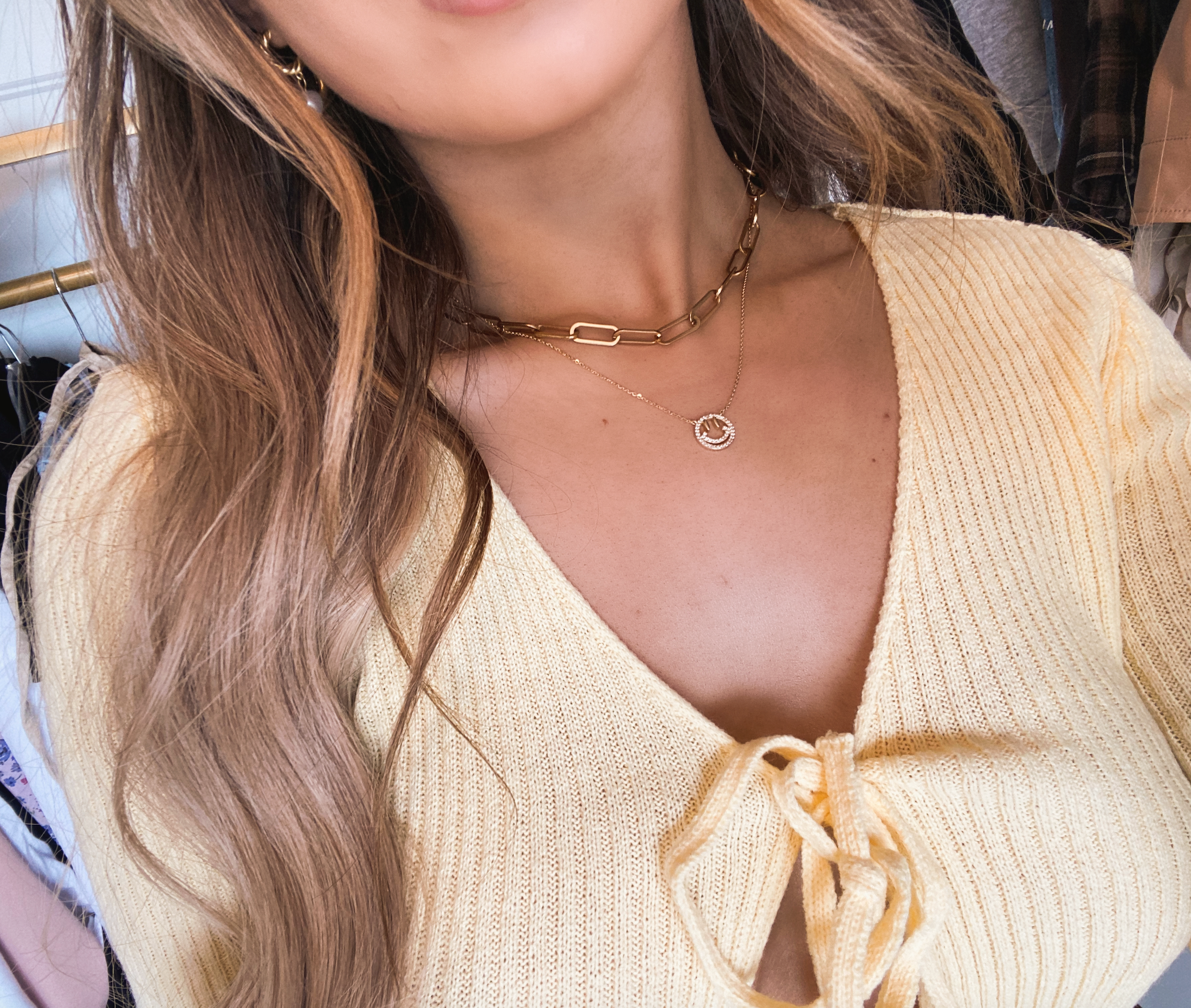 DIAMOND SMILEY NECKLACE