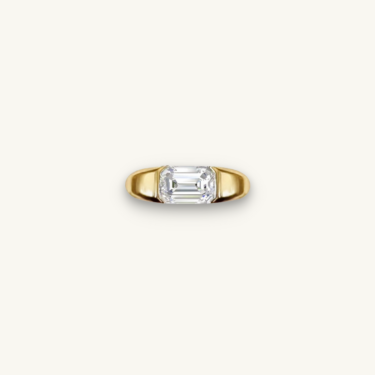 BENNET - BAGUE DE LUXE ORTEIL ÉMERAUDE ROSE