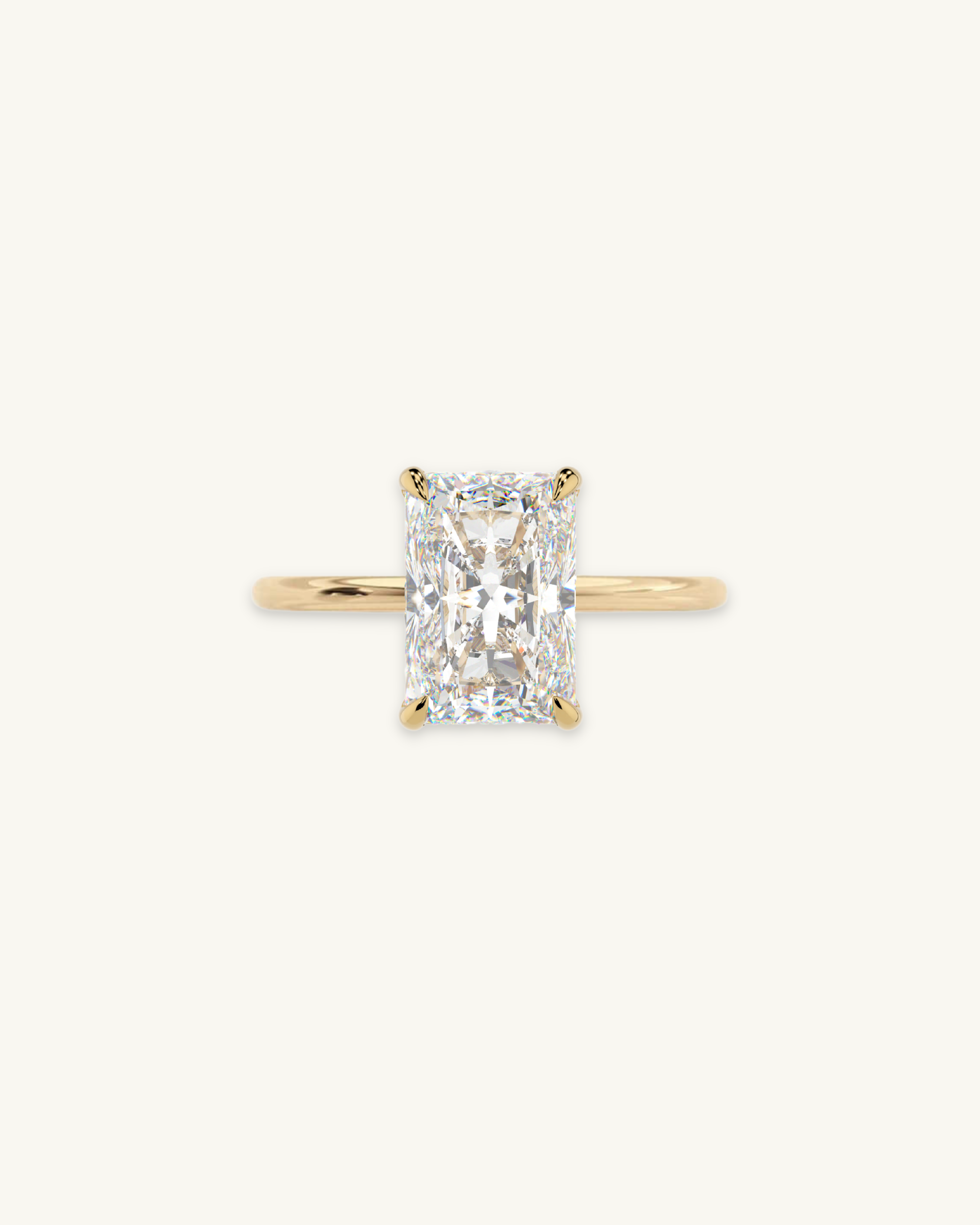 ELONGATED RADIANT CUT Luxe Ring