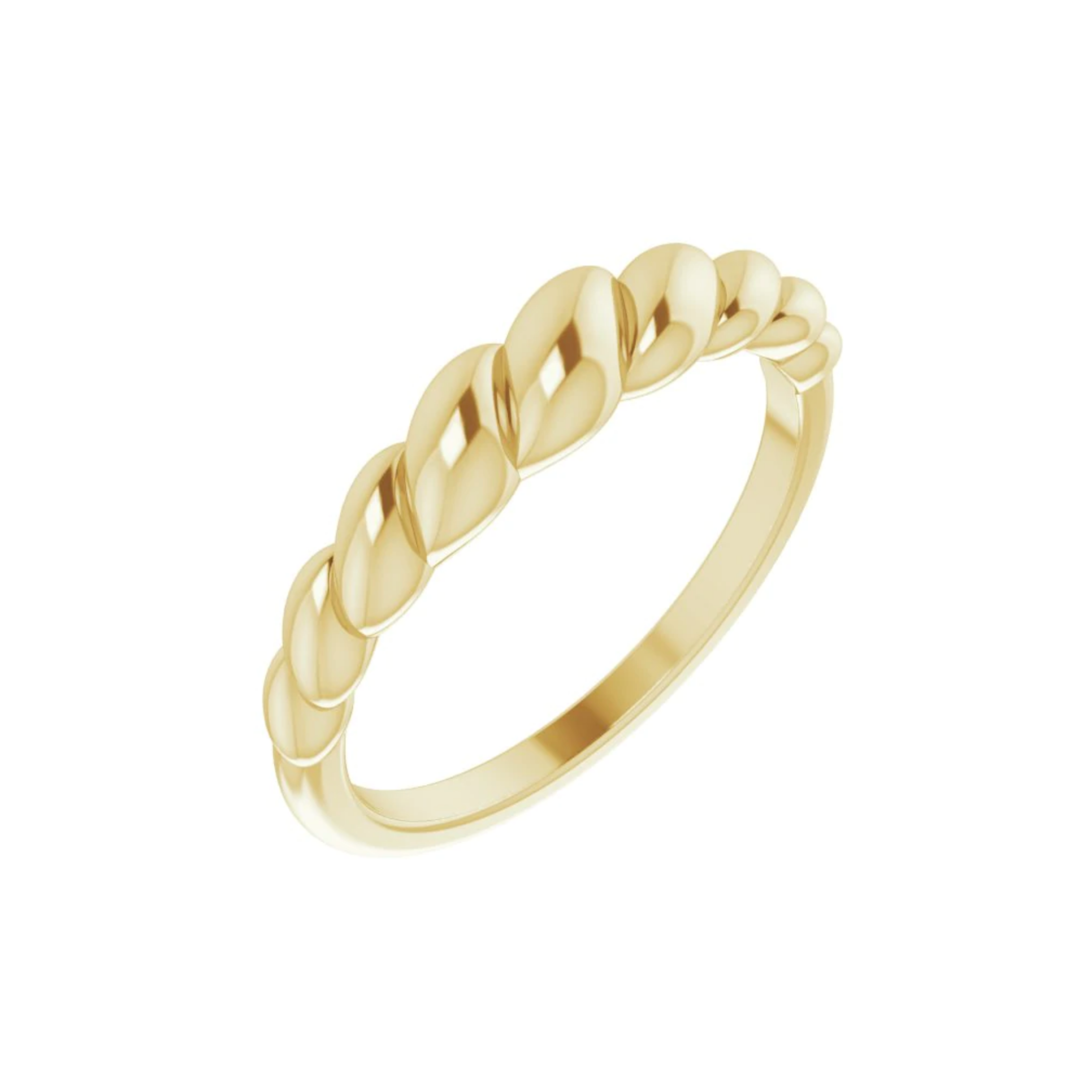 14K GOLD CROISSANT RING