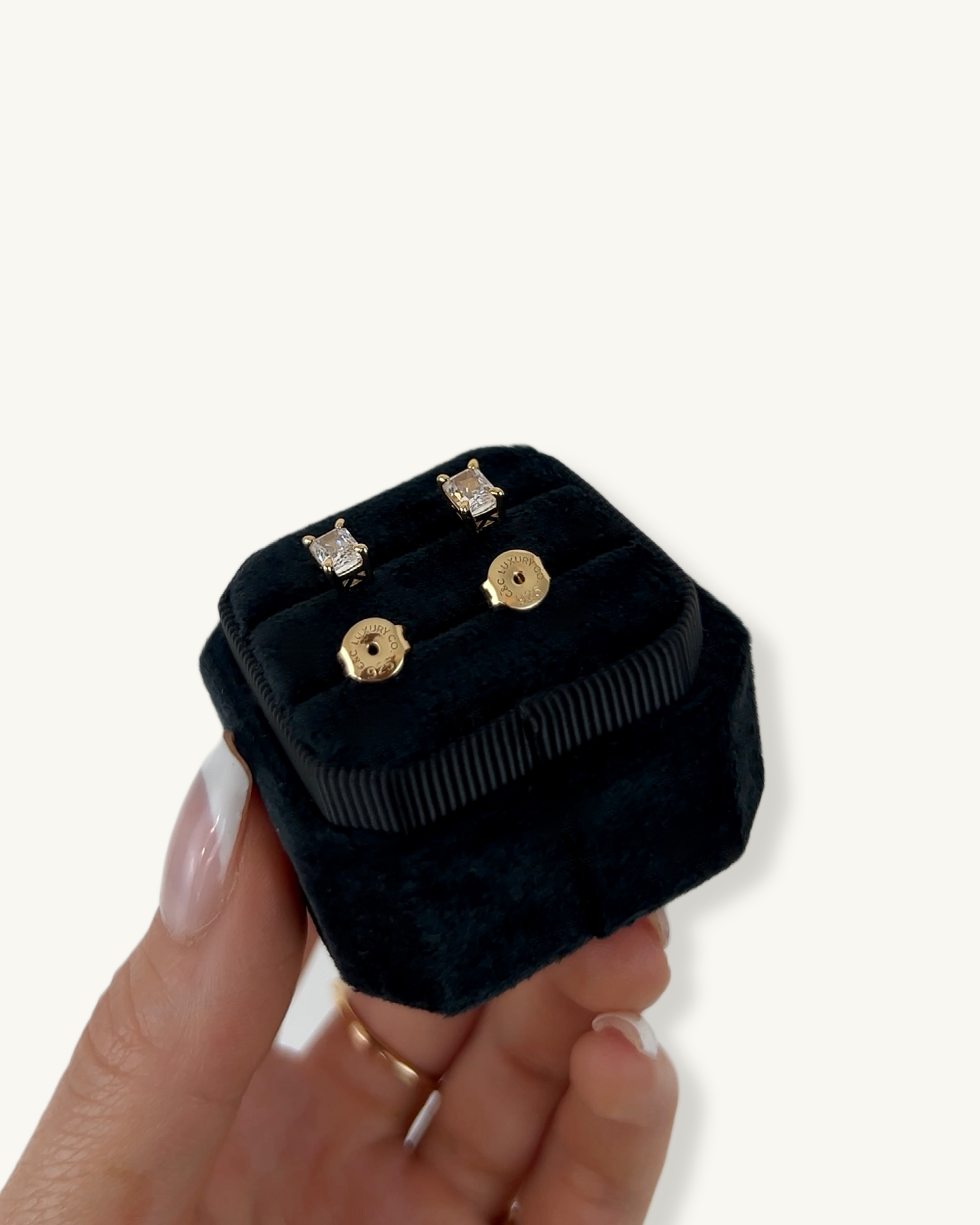 RADIANT CUT LUXE STUDS