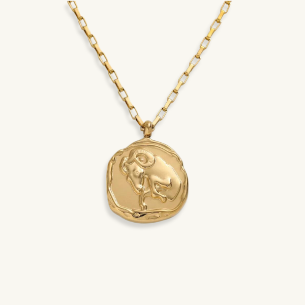 CHUNKY ZODIAC PENDANT NECKLACE