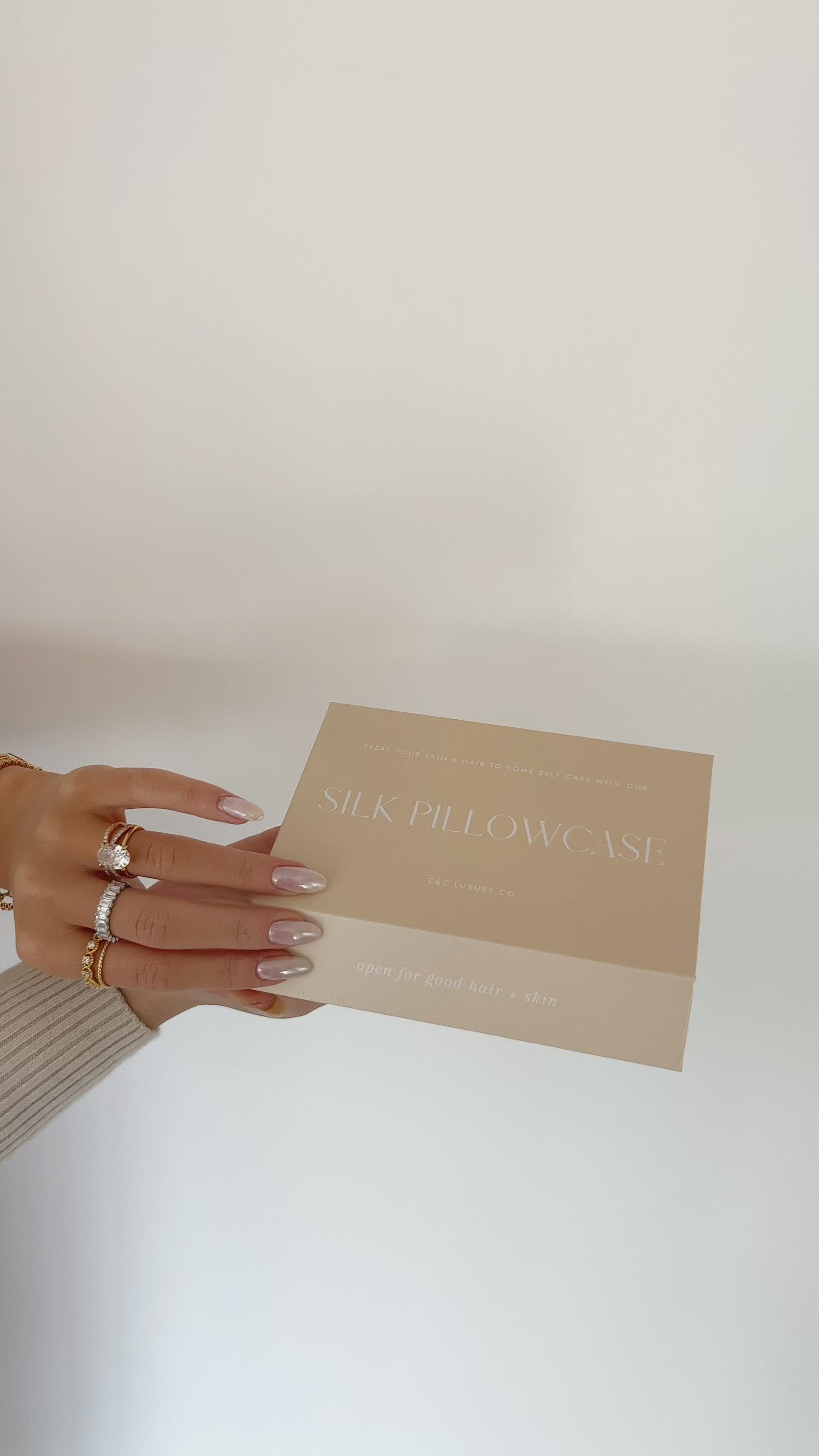 100% SILK PILLOWCASE - Sand