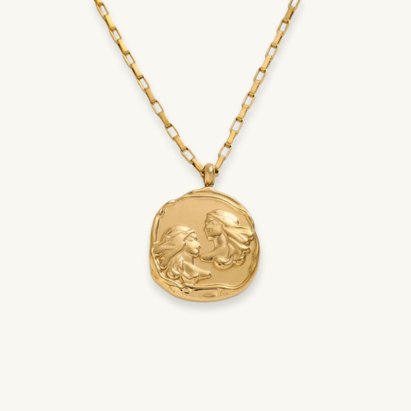 CHUNKY ZODIAC PENDANT NECKLACE