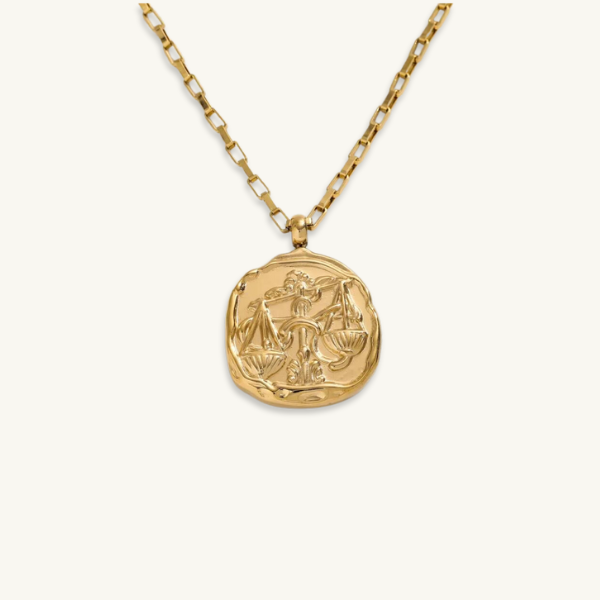 CHUNKY ZODIAC PENDANT NECKLACE