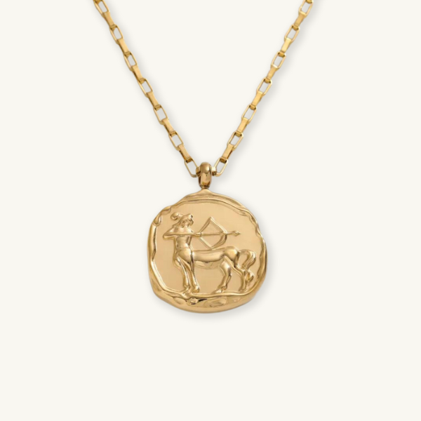 CHUNKY ZODIAC PENDANT NECKLACE