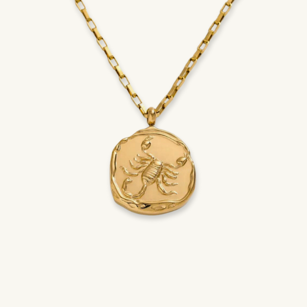 CHUNKY ZODIAC PENDANT NECKLACE