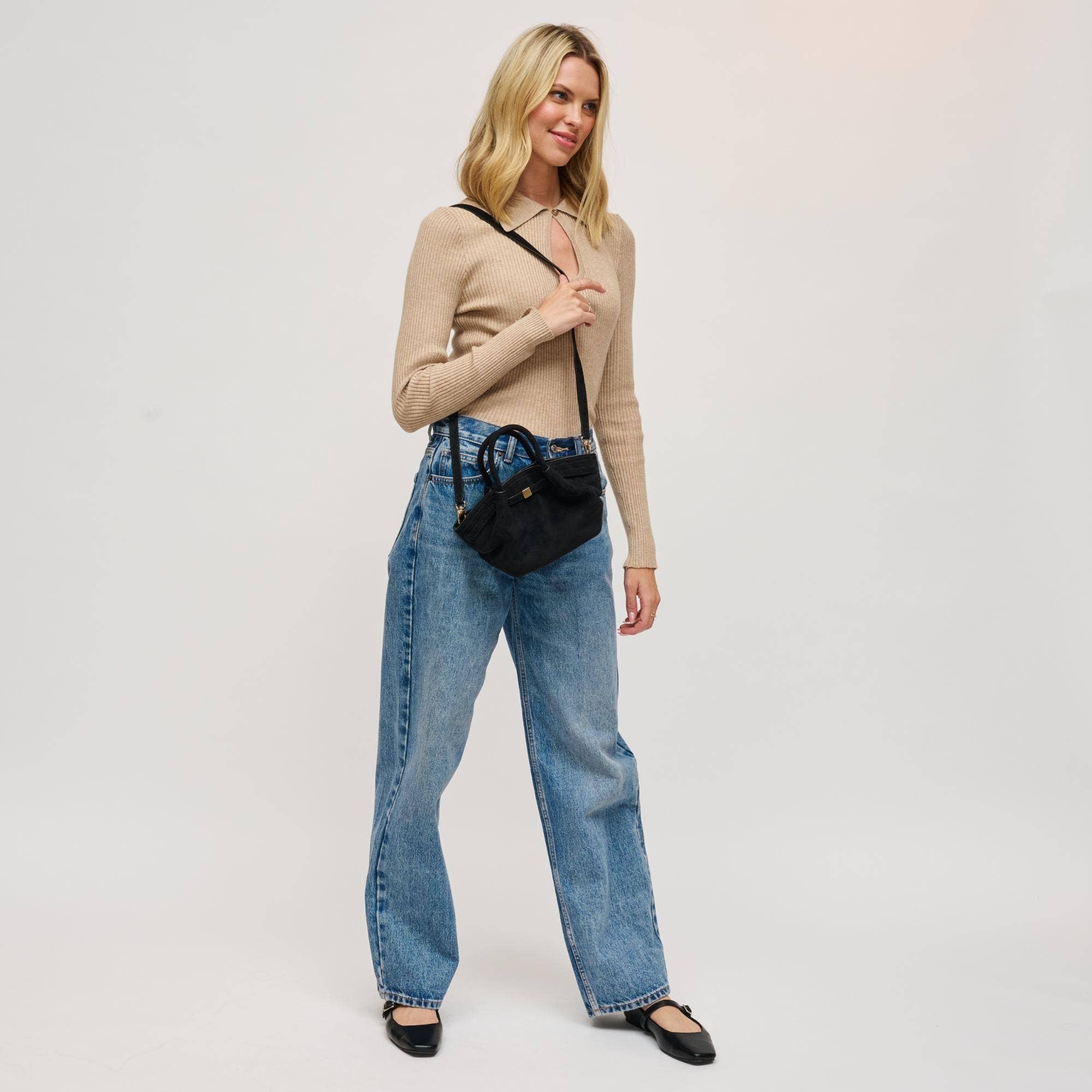 Selena - Faux Suede Crossbody