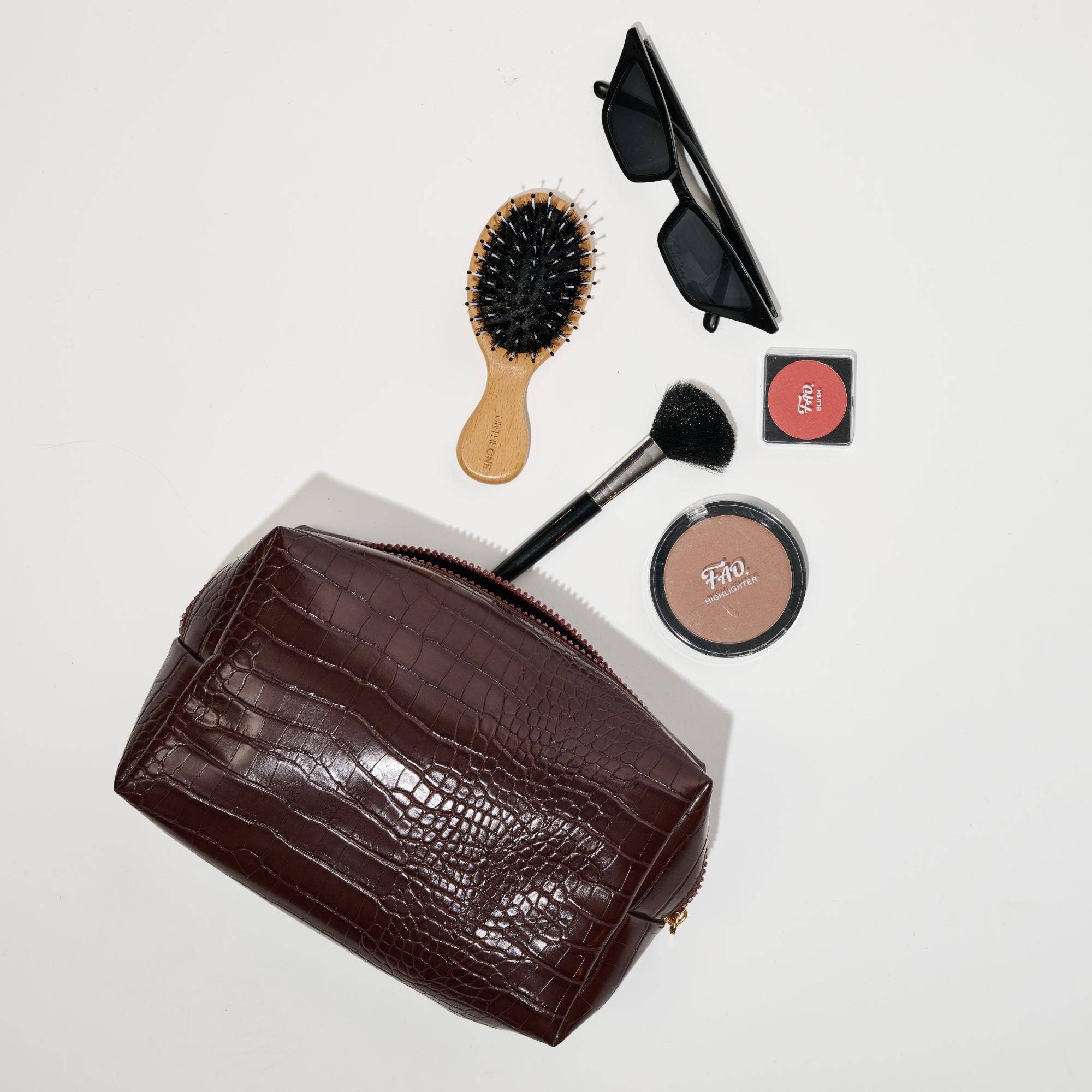 Croc Chic Cosmetic Pouch