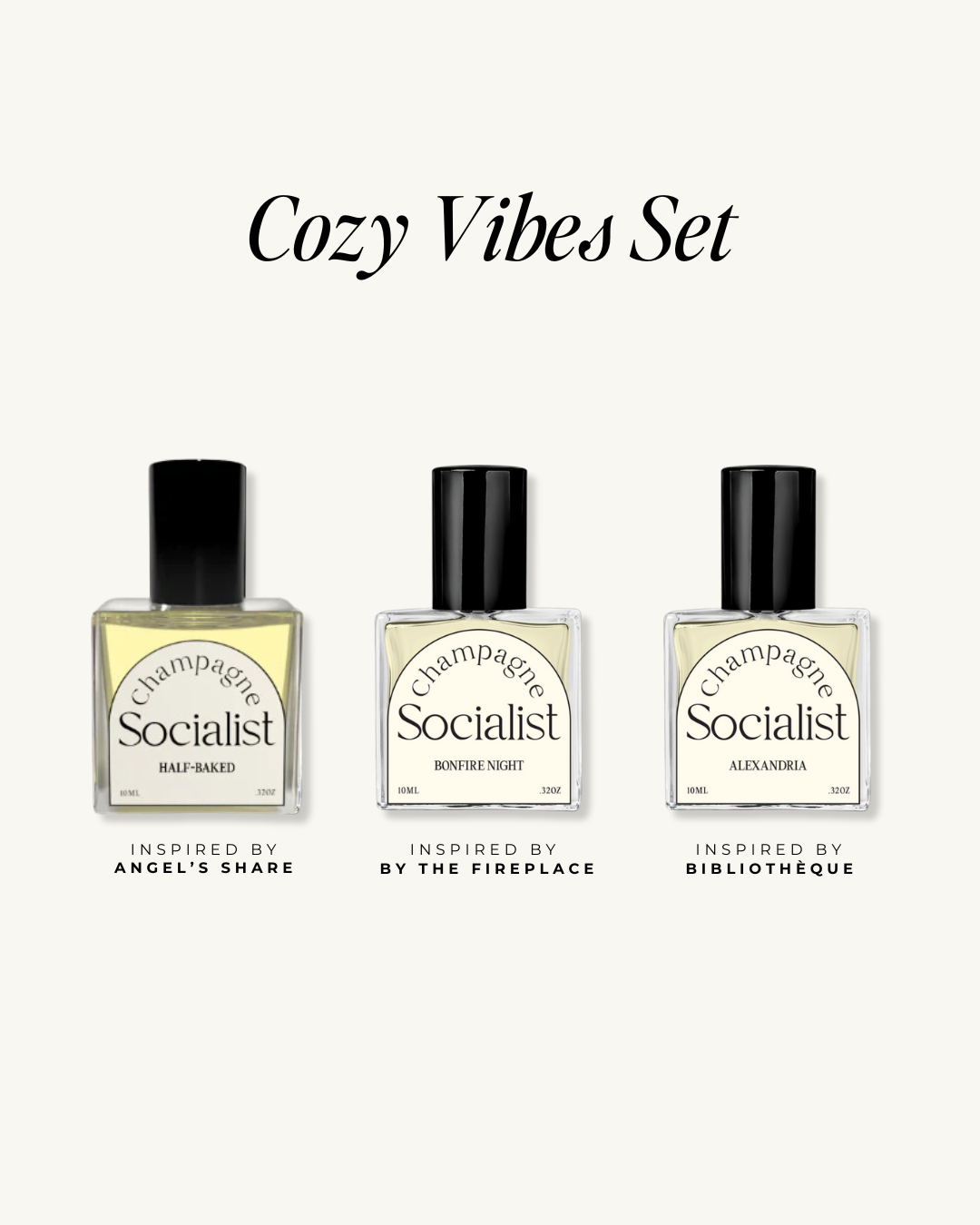 COZY VIBES PERFUME OIL SET - CHAMPAGNE SOCIALIST