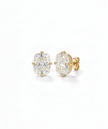 KATE - ELONGATED CUSHION LUXE STUDS