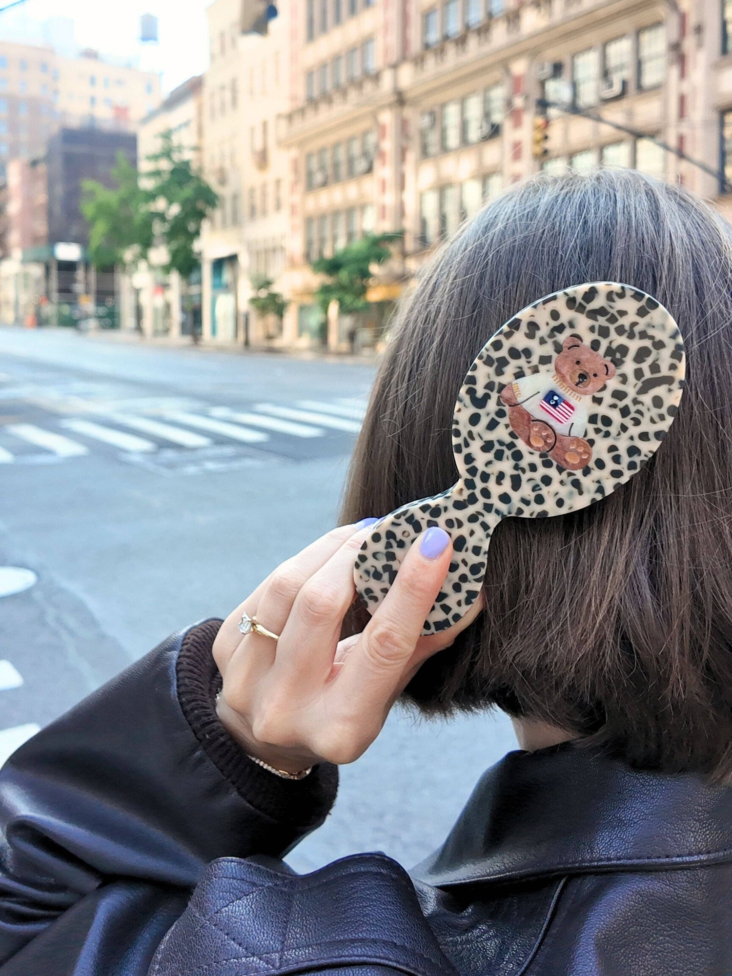 Americana Teddy Handbag Hero Brush