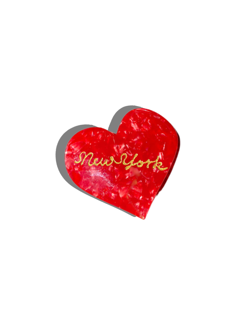 New York Heart Acetate Claw Hair Clip