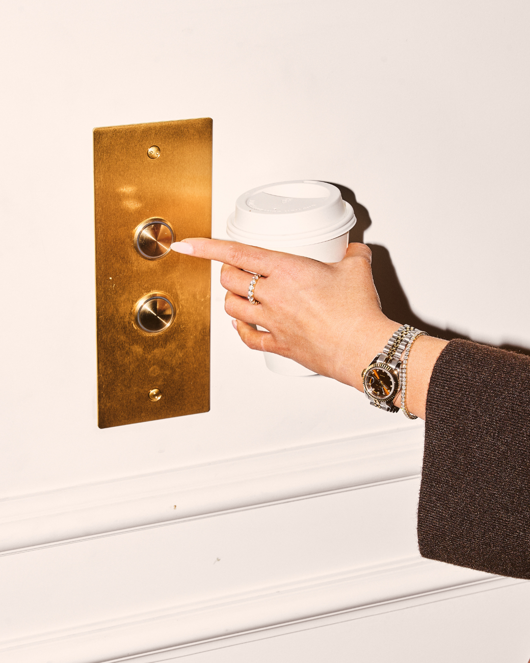 TWO-TONE &amp; BROWN - CC CLASSIC WATCH