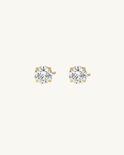 1ct ROUND CUT STUDS - Luxe