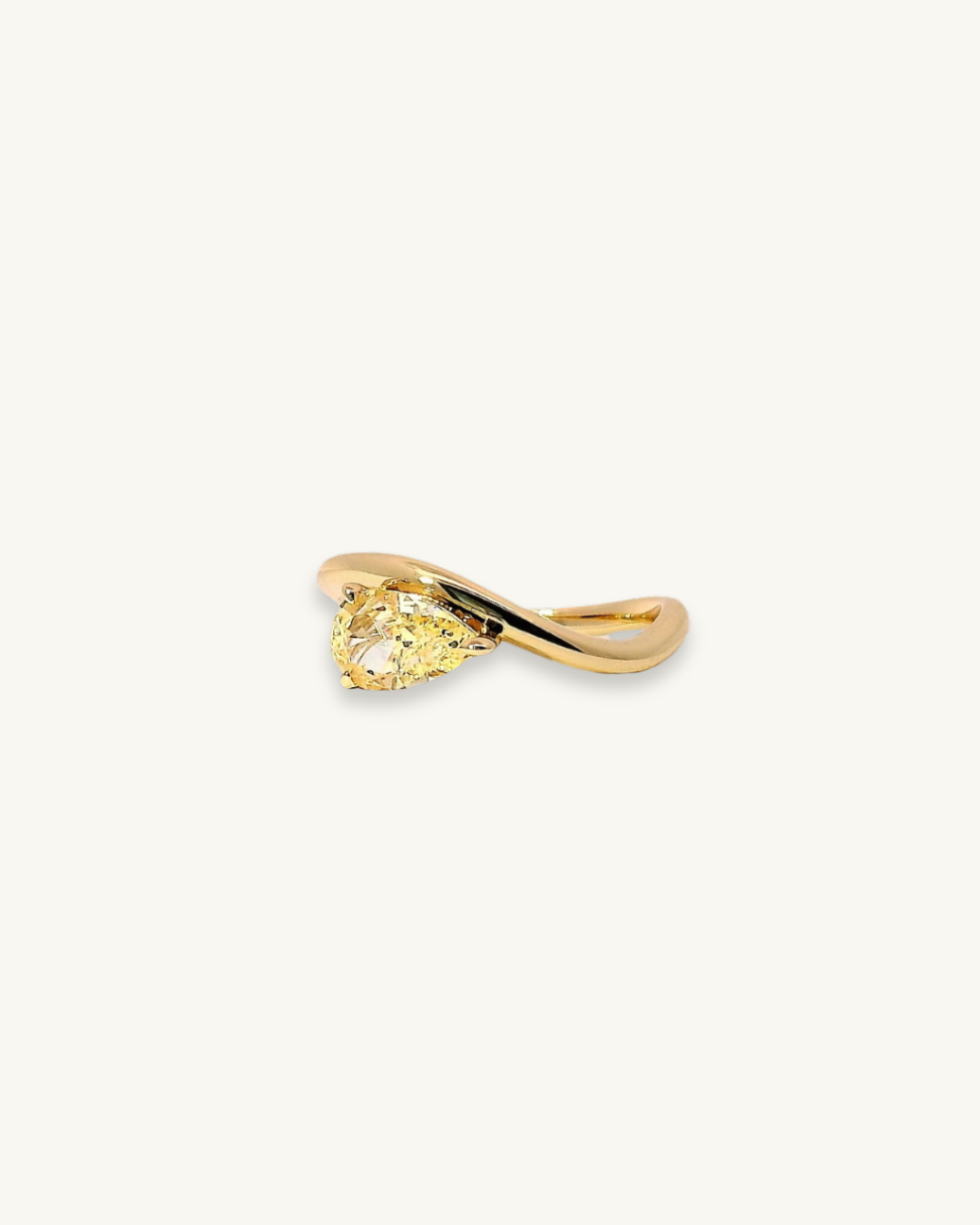 HALLIE - PEAR DUO LUXE RING