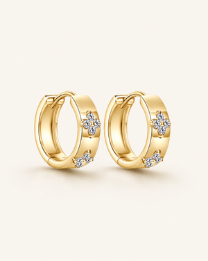CLEO MOISSANITE HUGGIE