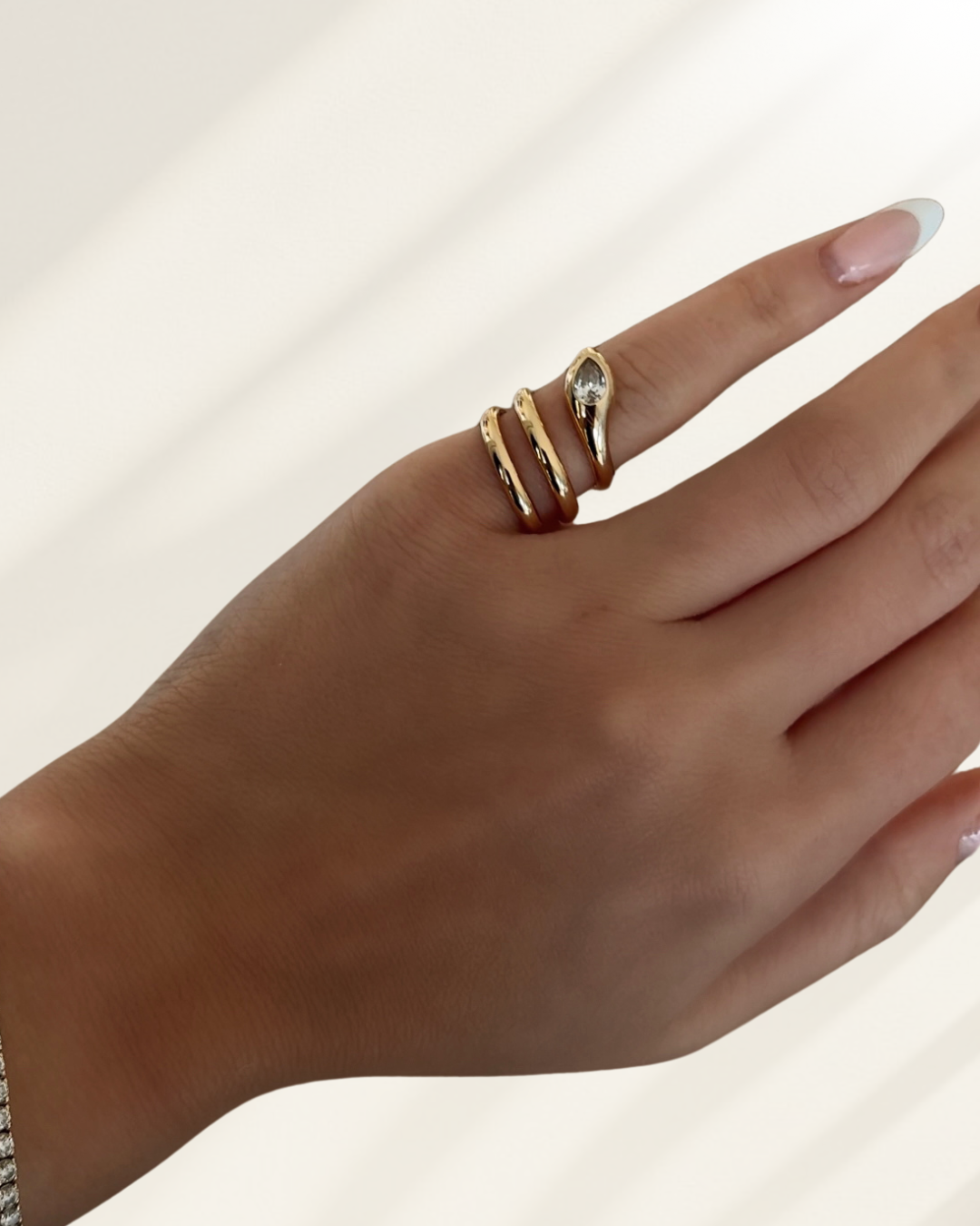 MELINA - BAGUE LUXE SERPENT