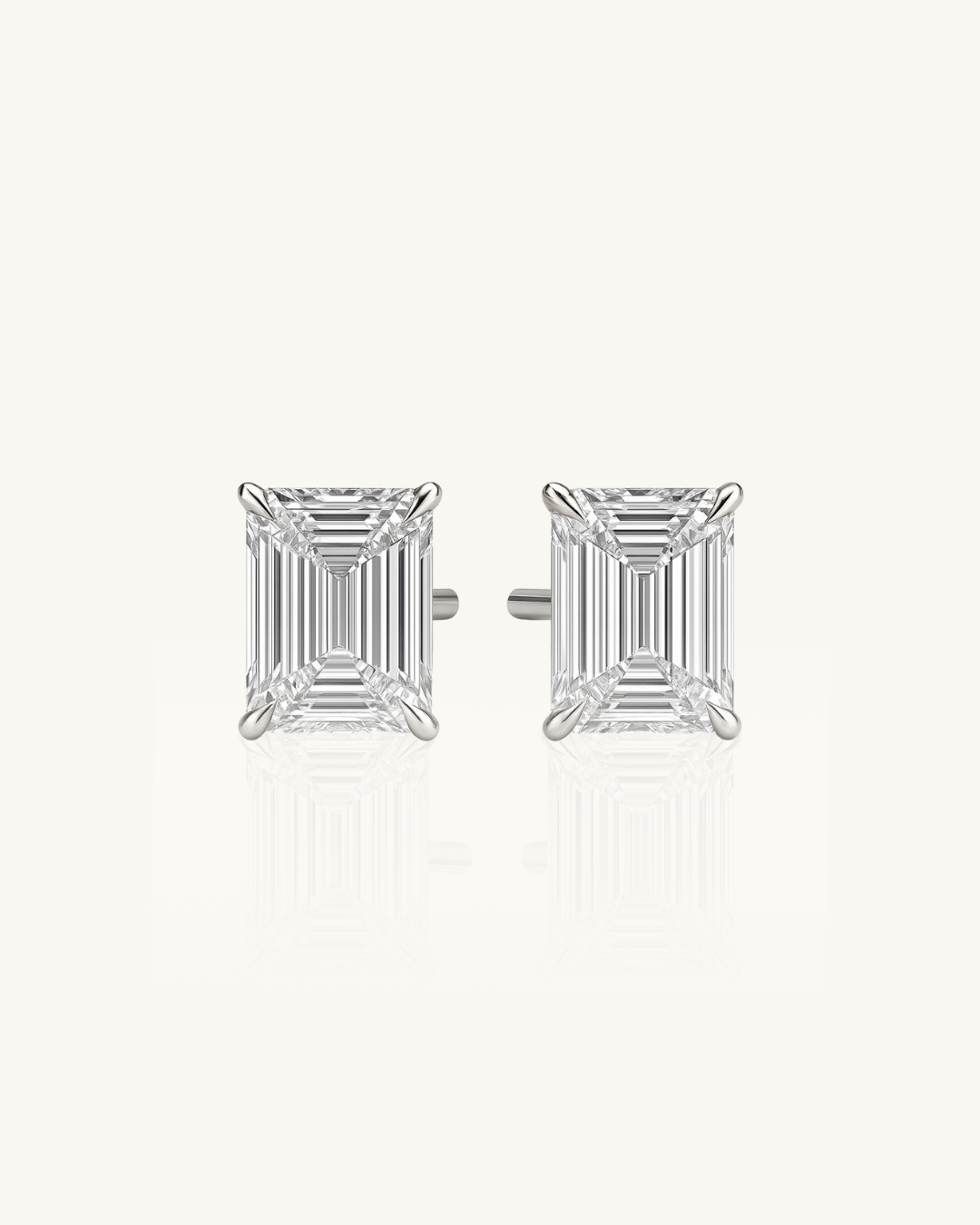CLAIRE - 2CT EMERALD LUXE STUDS